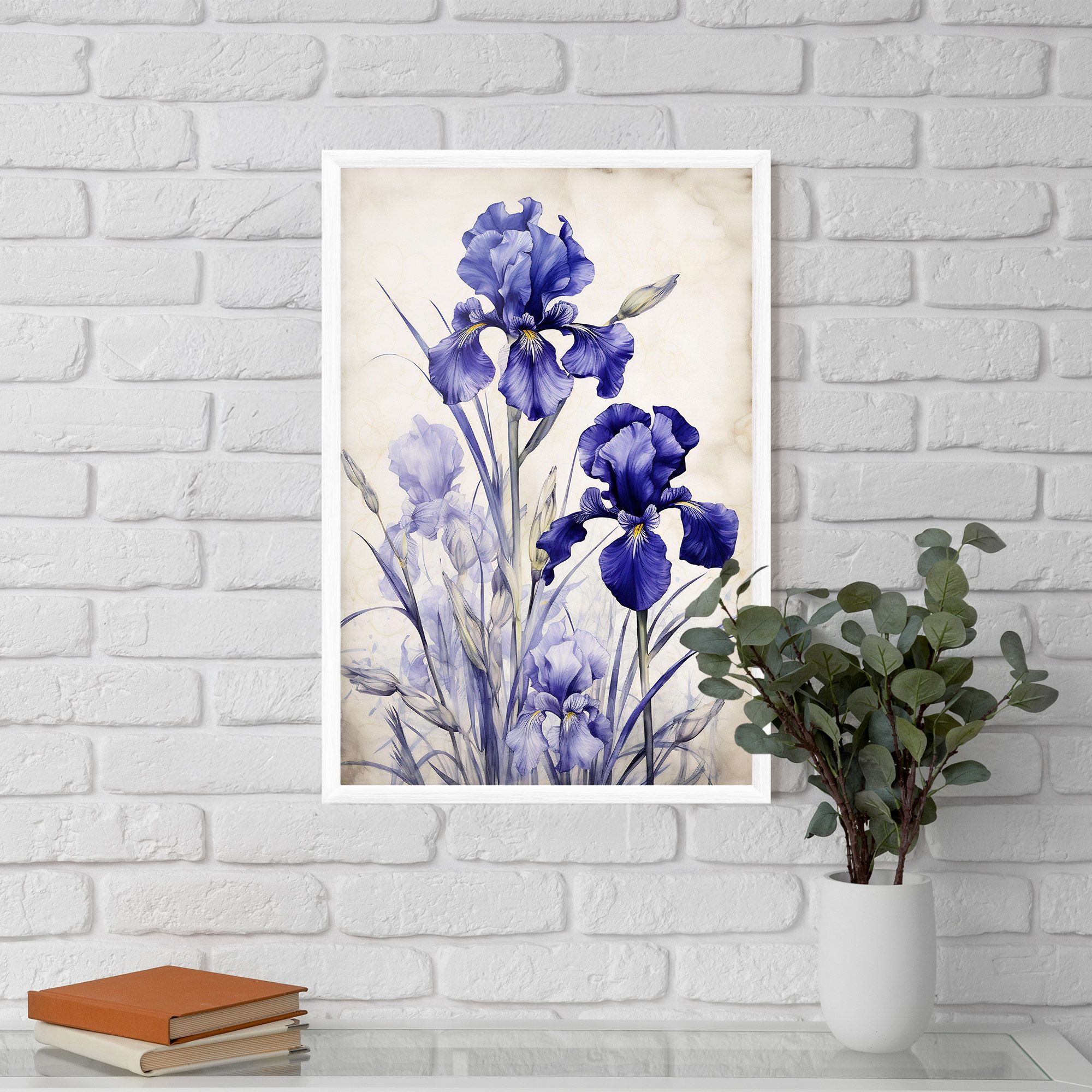 Irises Painting mockup 5