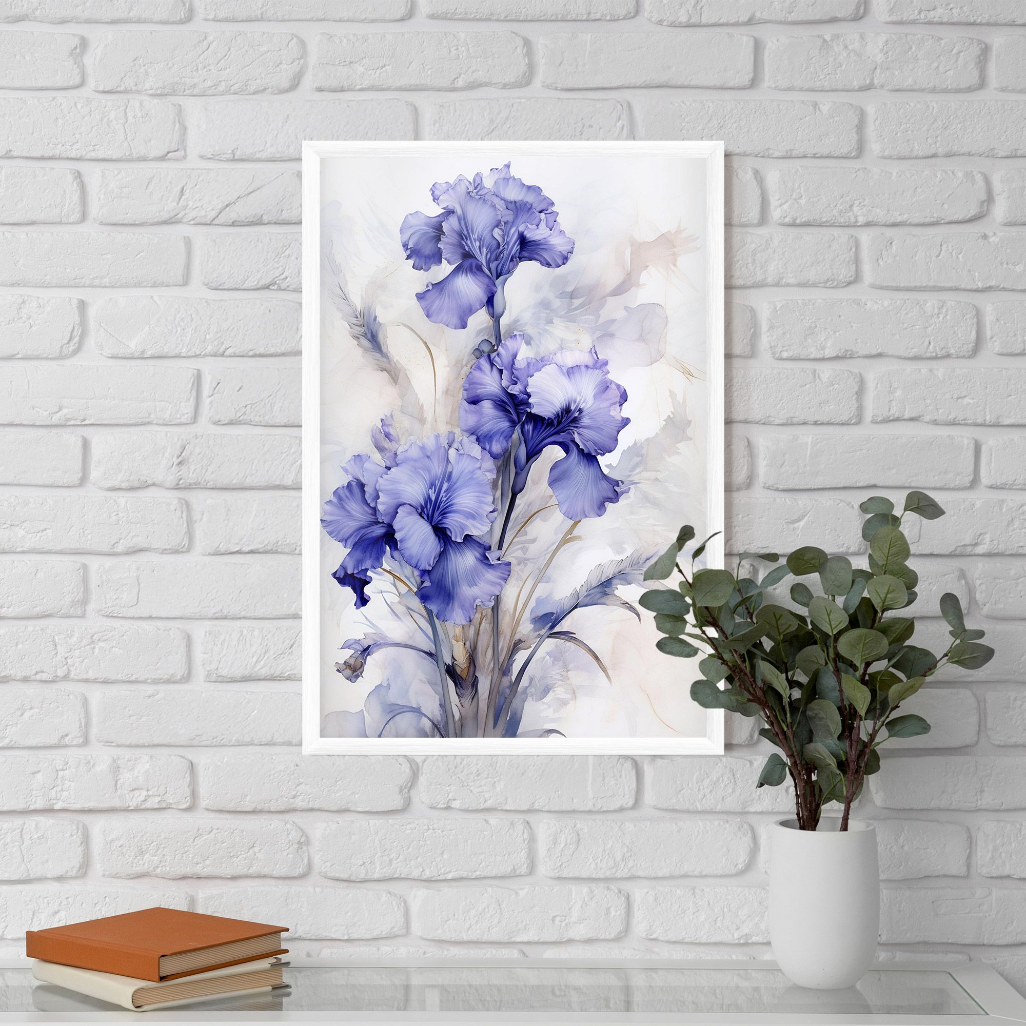 Purple Iris Painting mockup 5