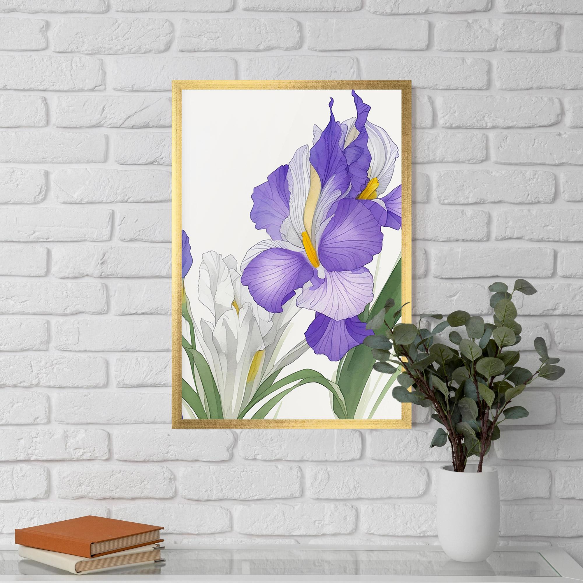 Keretezett Poszter Irirs Hand Drawn mockup 5