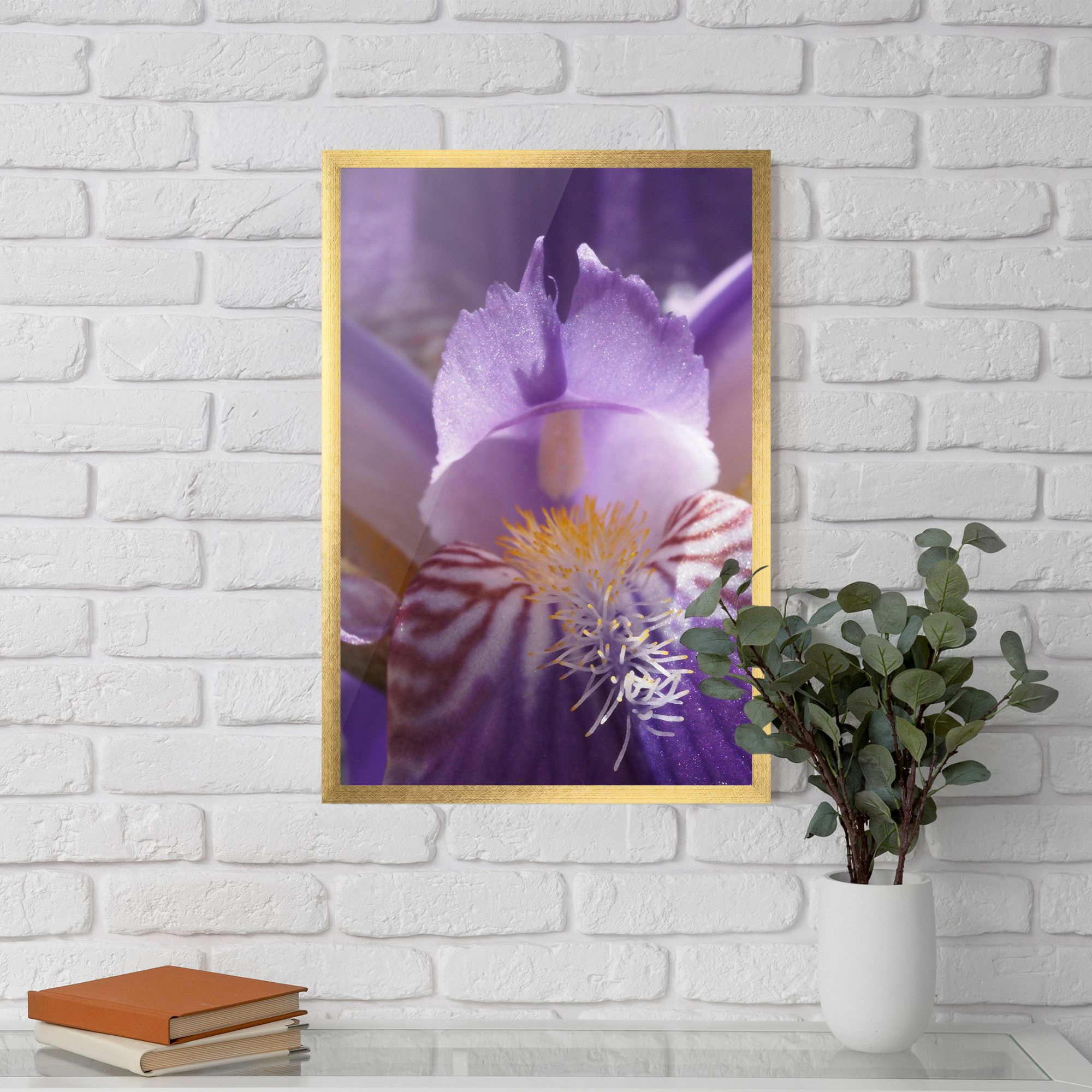 Purple Iris Close Up mockup 5