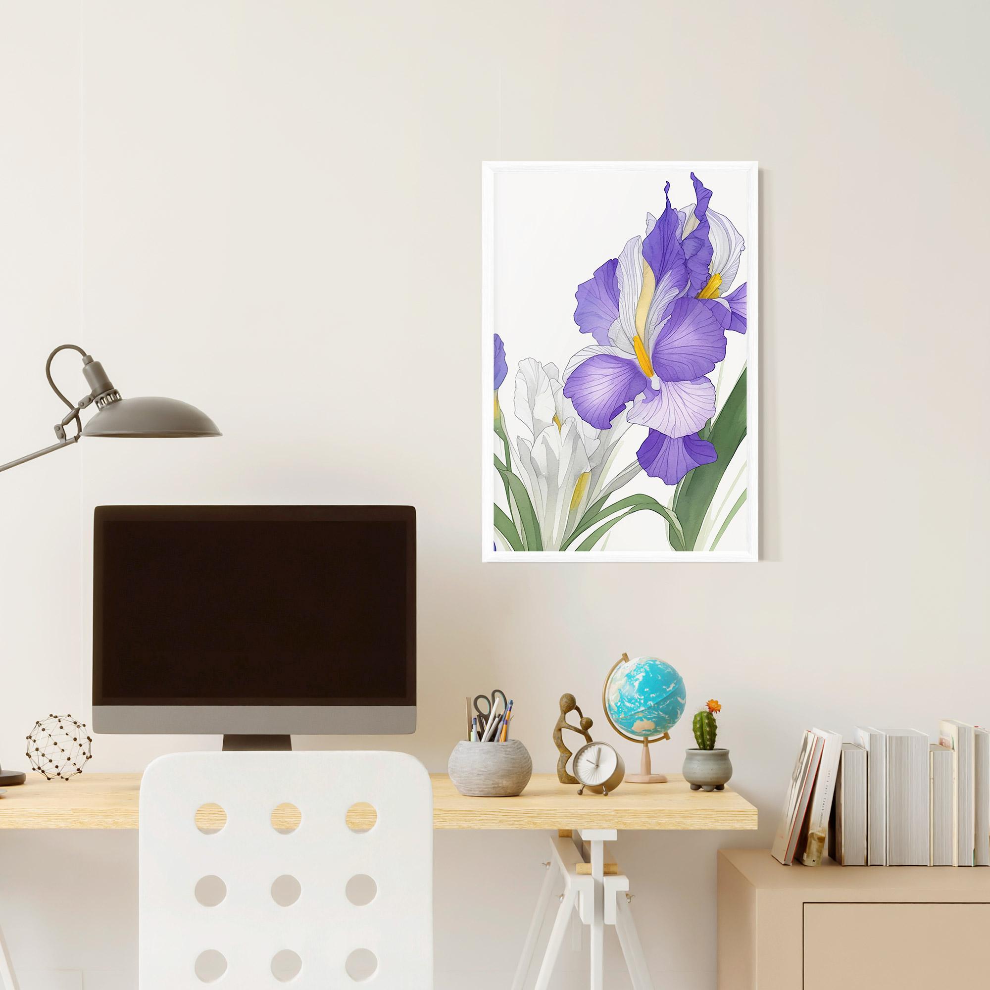 Keretezett Poszter Irirs Hand Drawn mockup 6