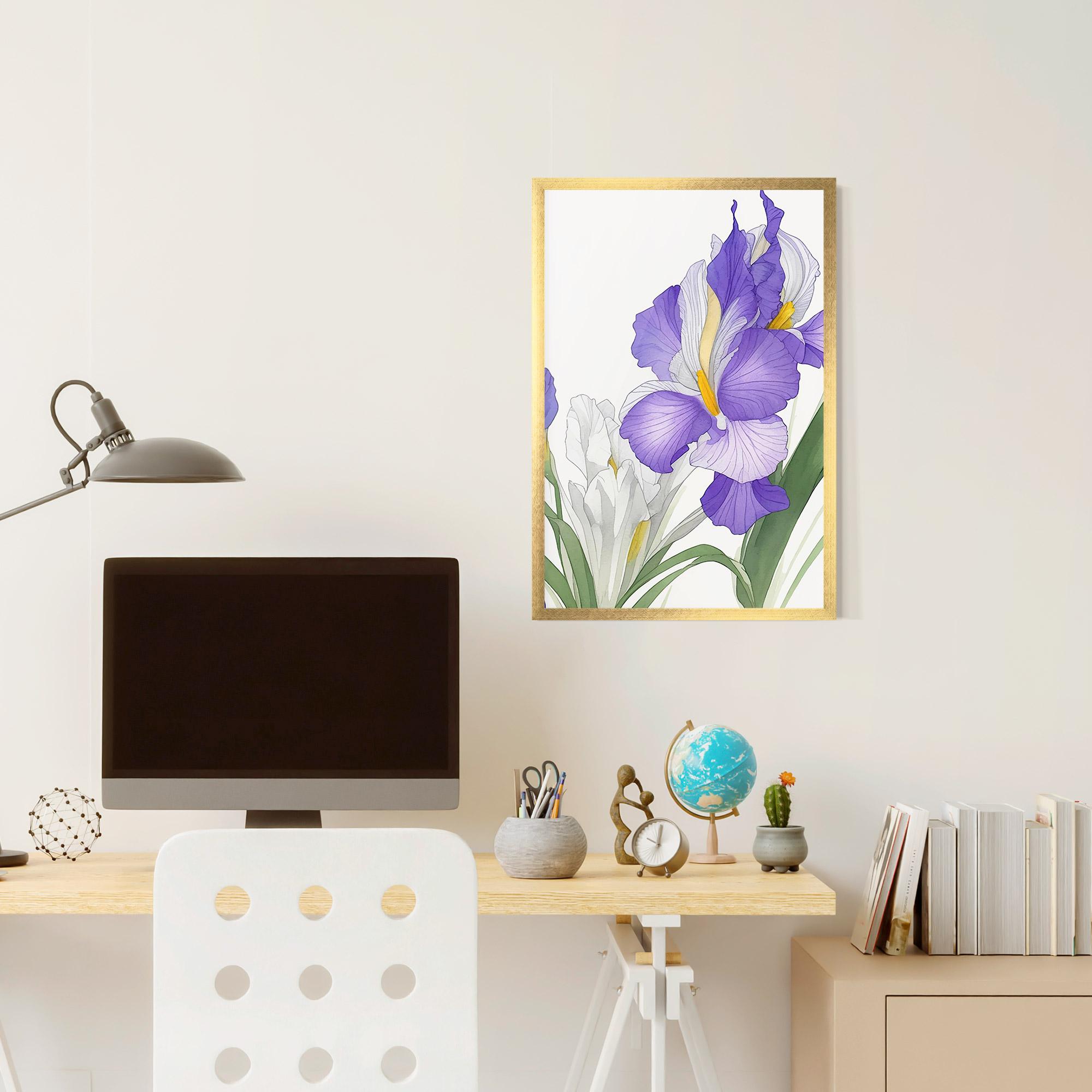 Keretezett Poszter Irirs Hand Drawn mockup 6