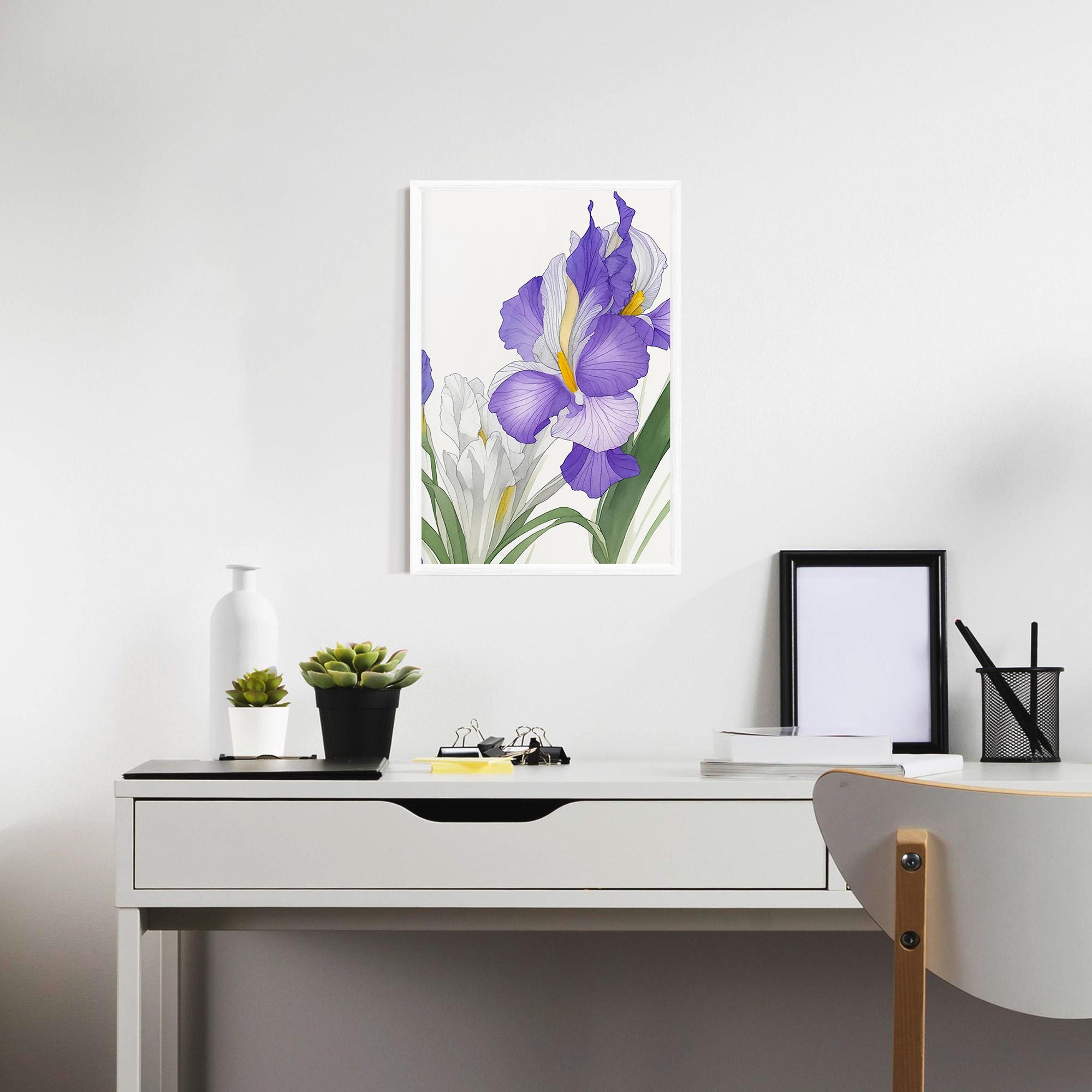 Keretezett Poszter Irirs Hand Drawn mockup 7