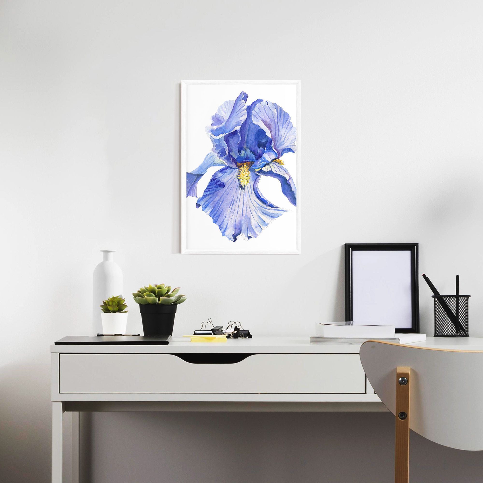 Purple Iris On White mockup 7