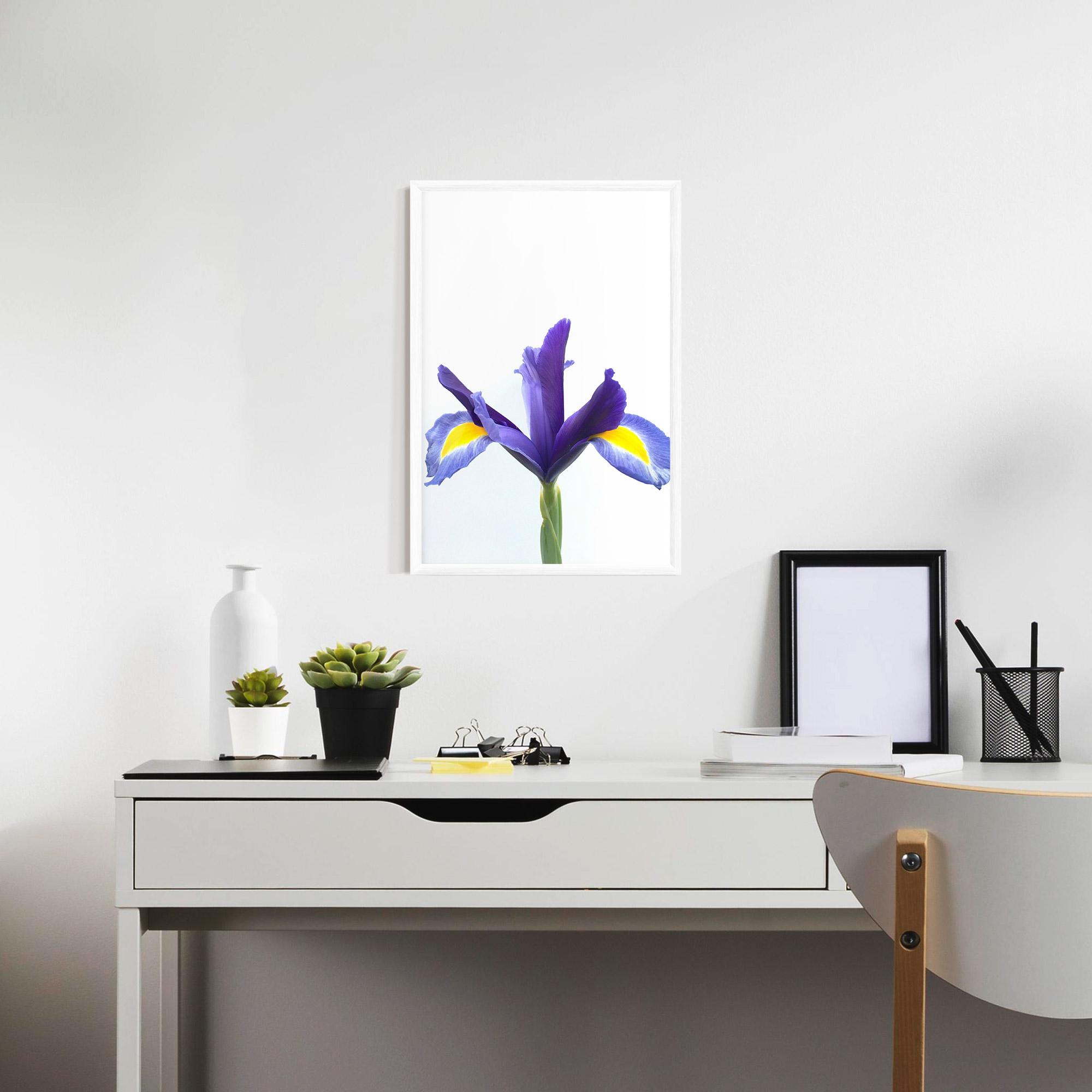 Keretezett Poszter Yellow Color Iris mockup 7