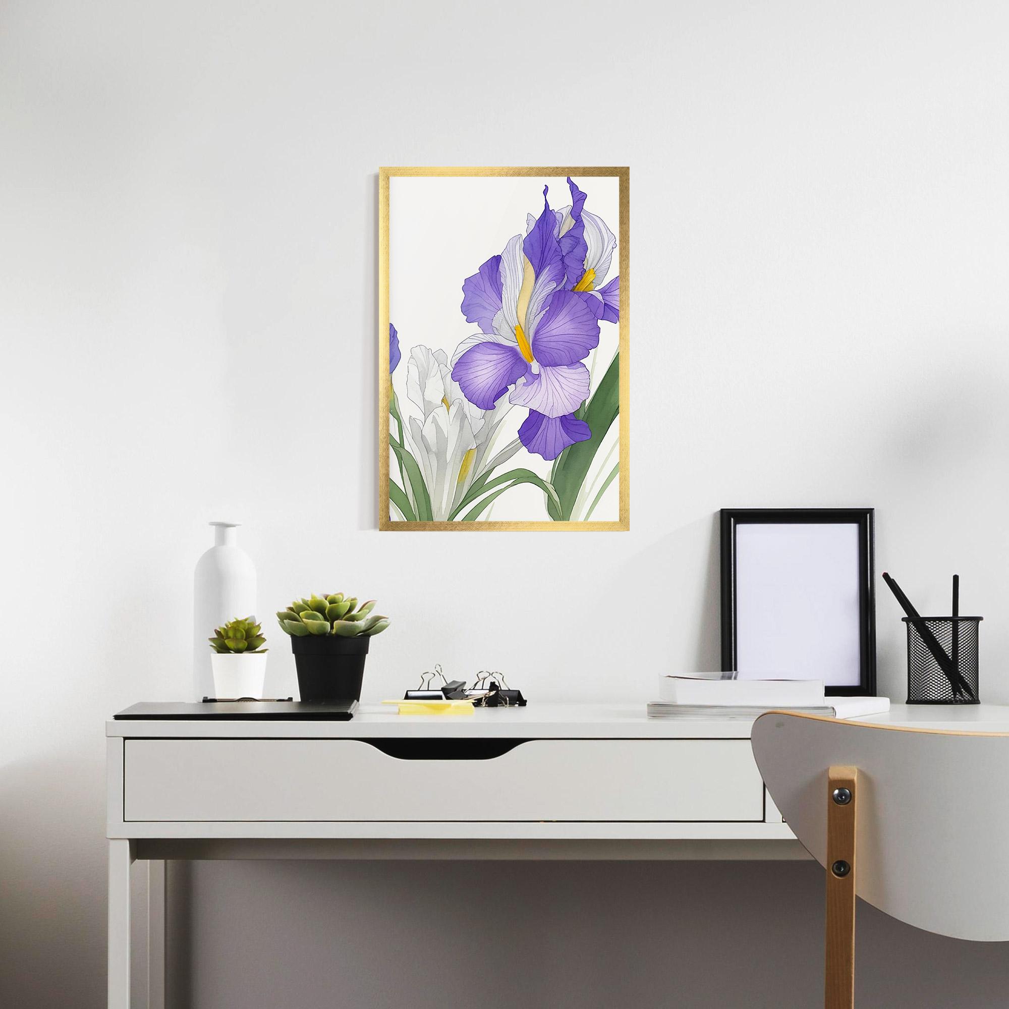 Keretezett Poszter Irirs Hand Drawn mockup 7