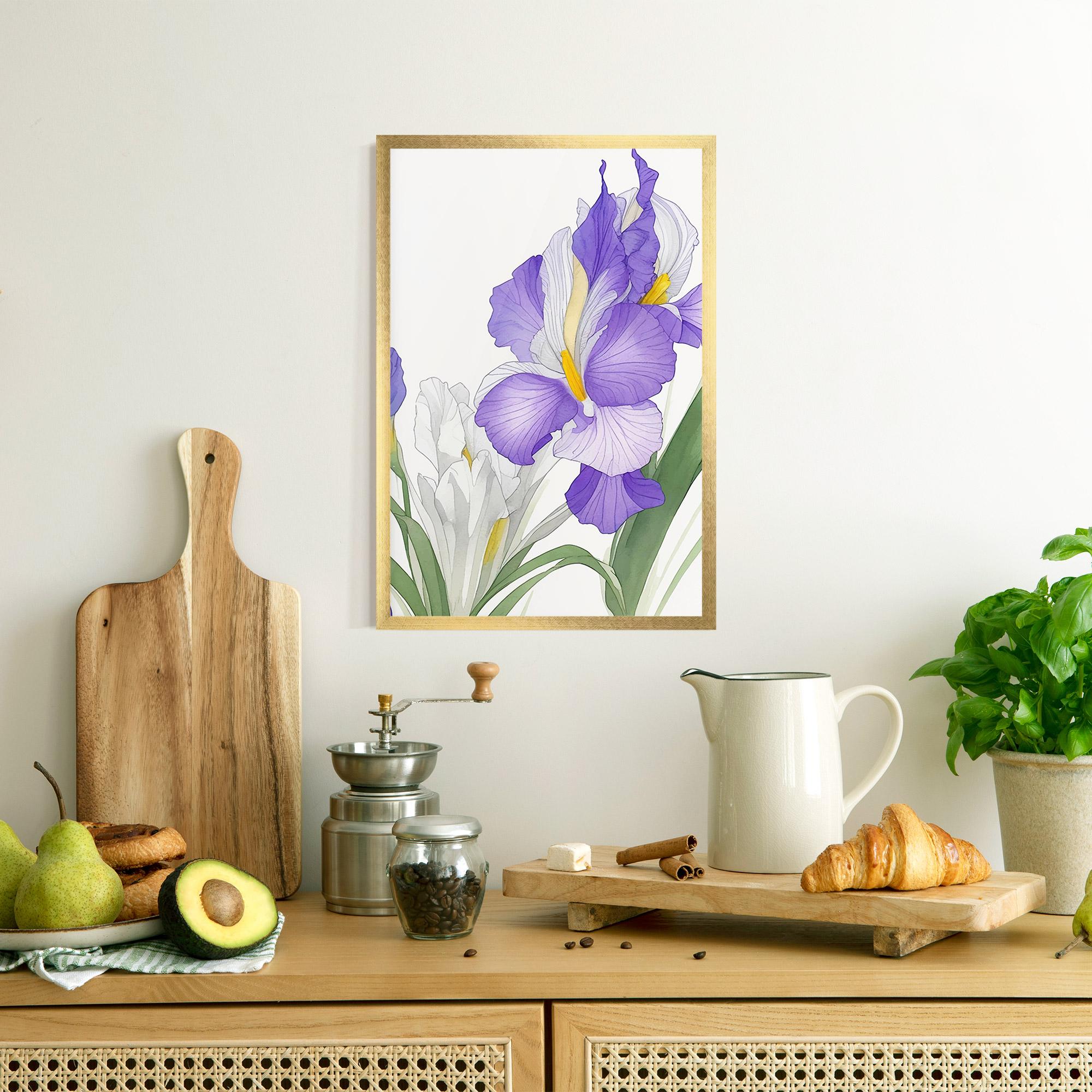 Keretezett Poszter Irirs Hand Drawn mockup 8