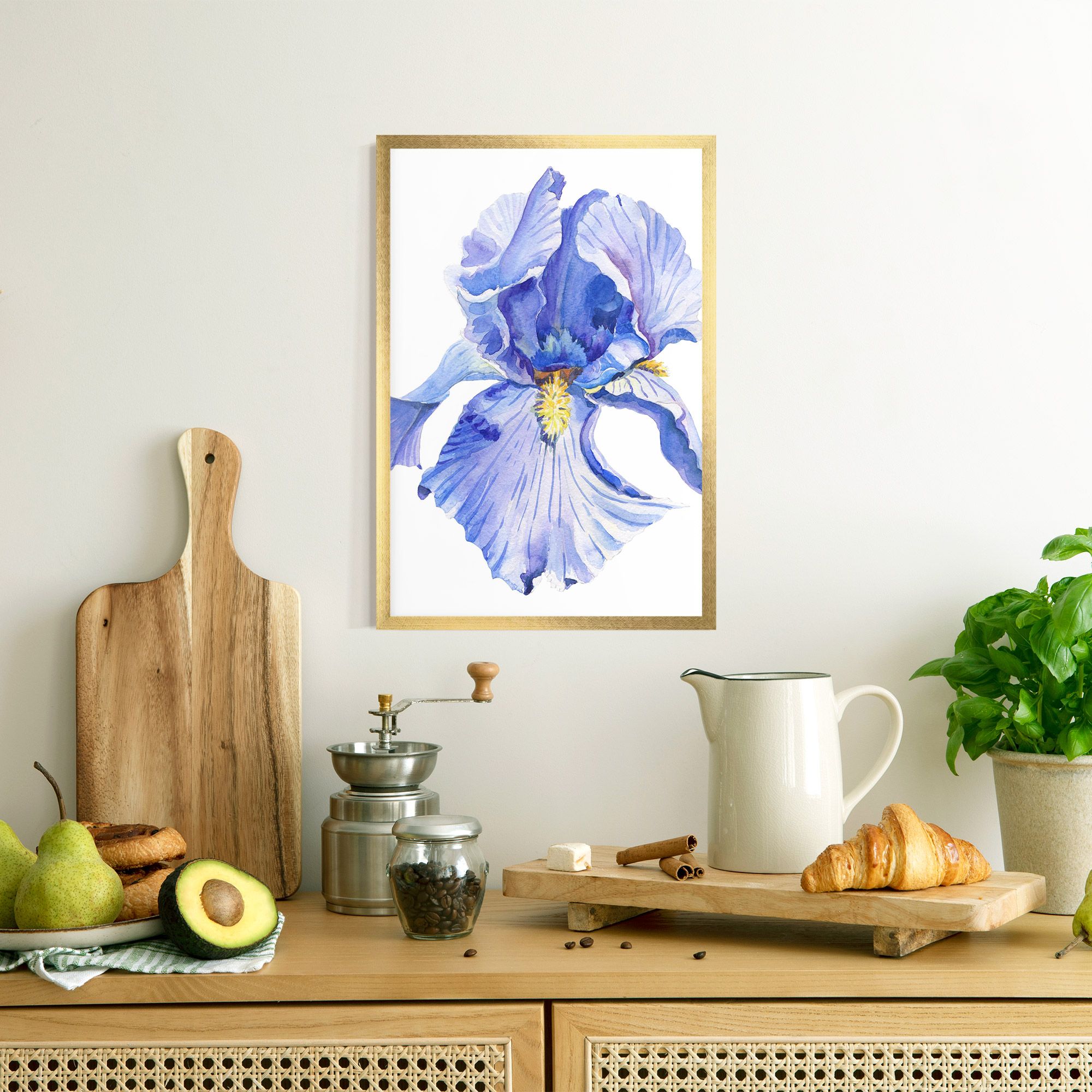 Purple Iris On White mockup 8