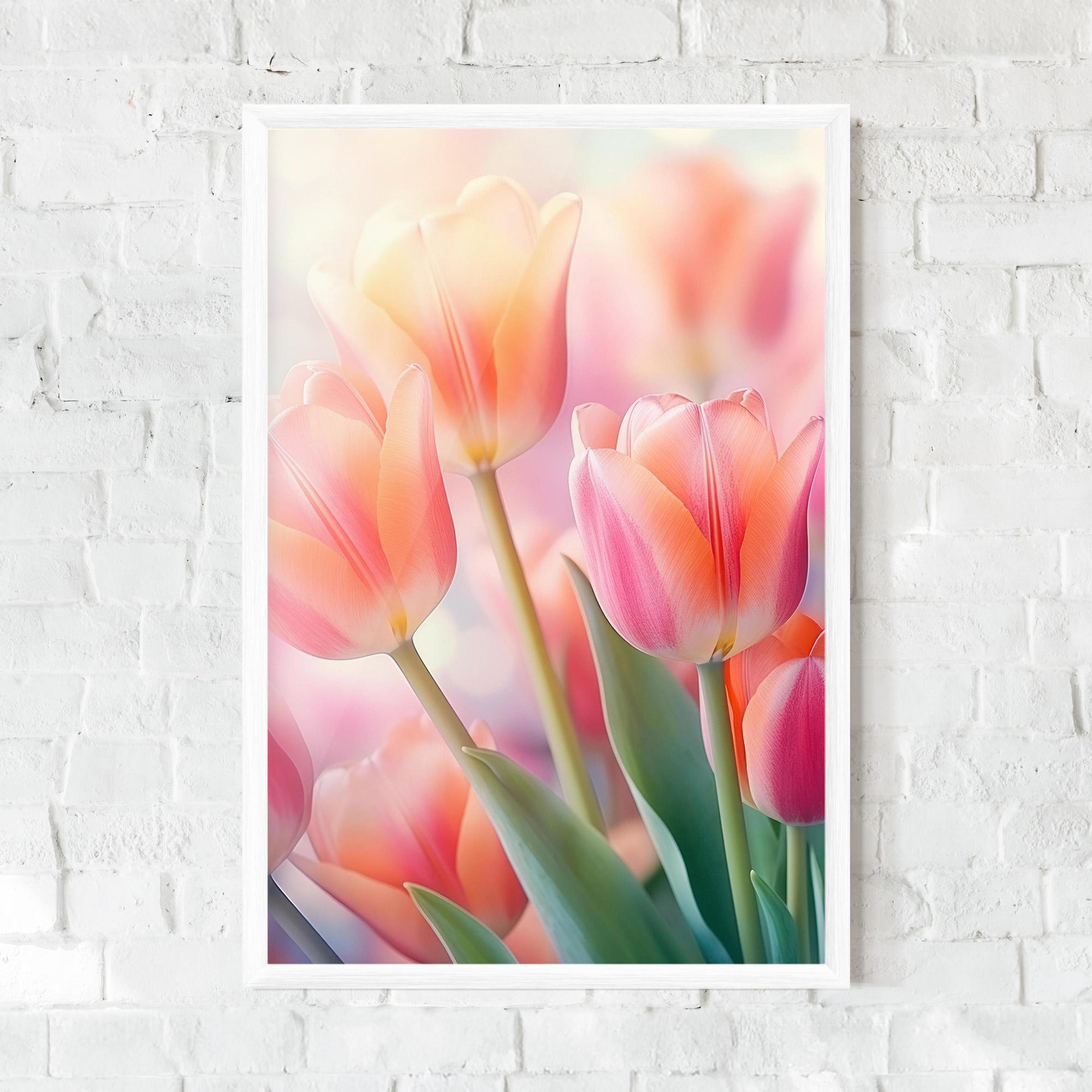 Keretezett Poszter Dreamy Tulips mockup 0