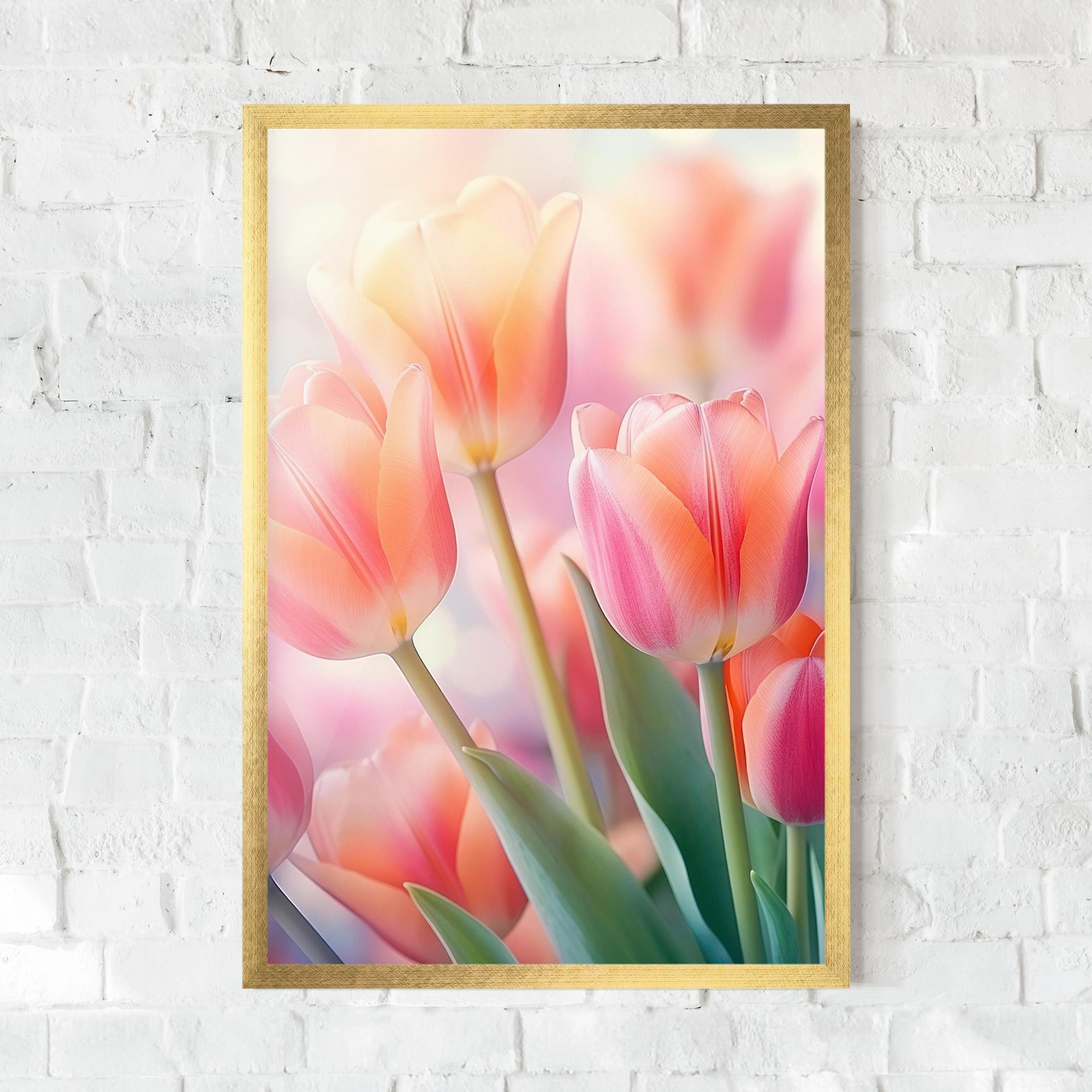 Keretezett Poszter Dreamy Tulips mockup 0