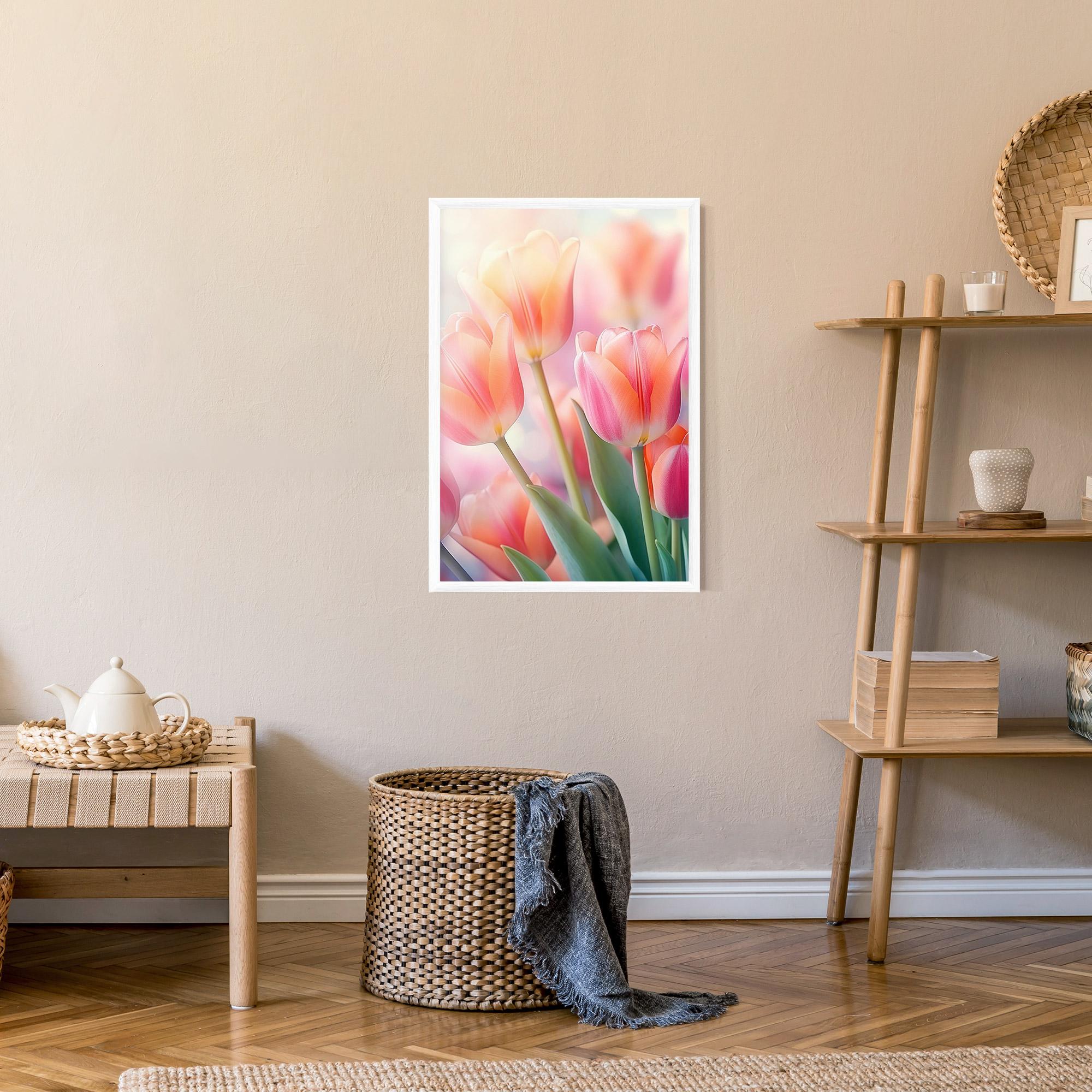 Keretezett Poszter Dreamy Tulips mockup 9
