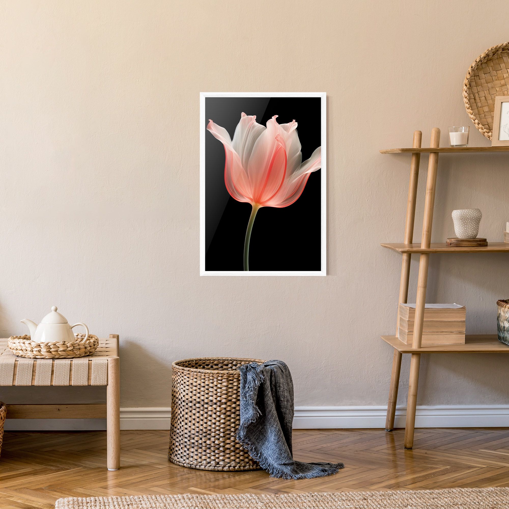 Pastel Pink Tulip mockup 9