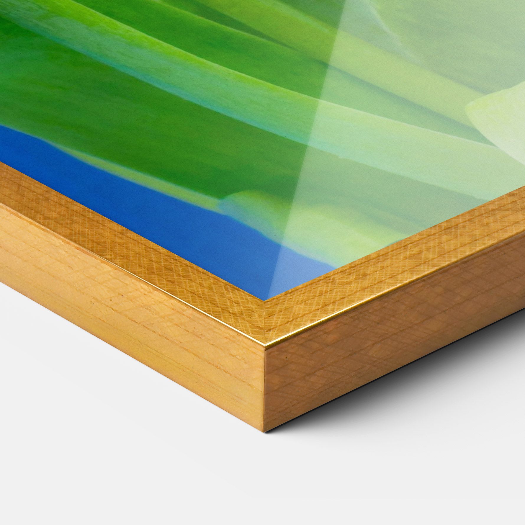 Purple Tulips On Blue mockup 3