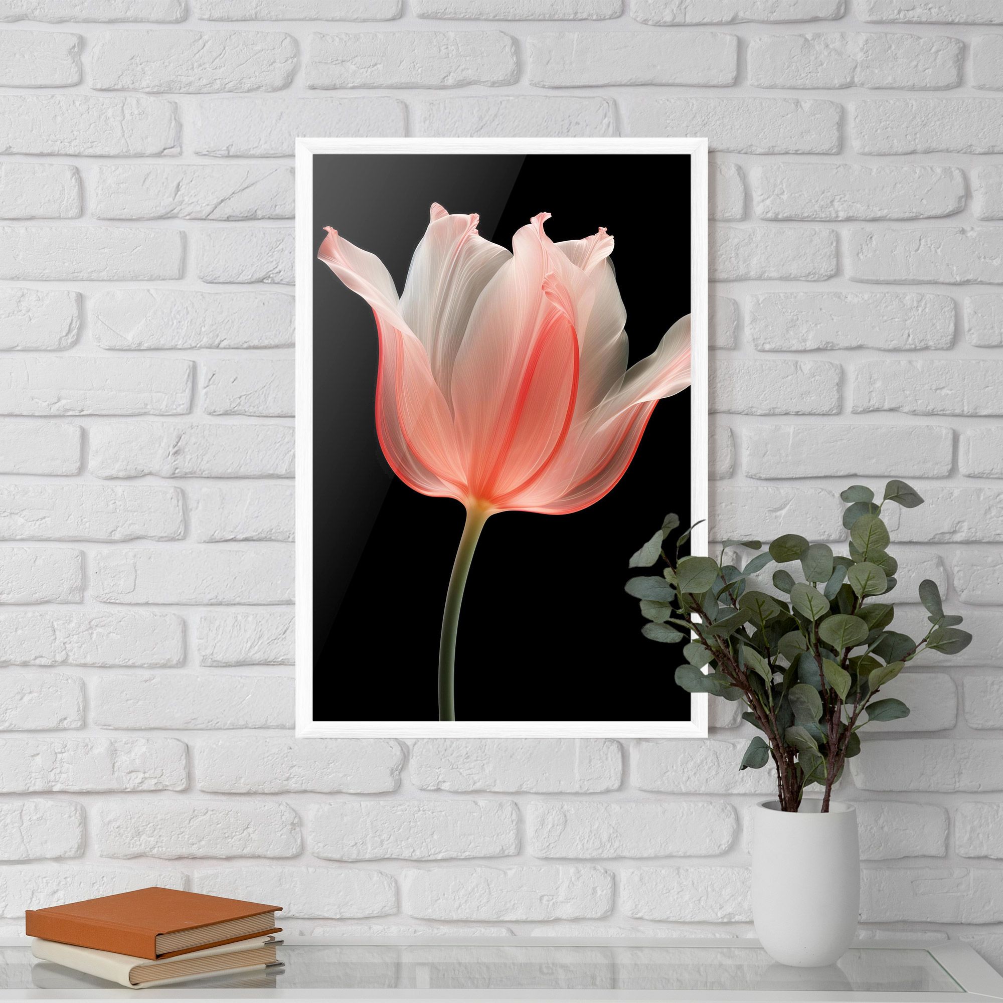 Pastel Pink Tulip mockup 5