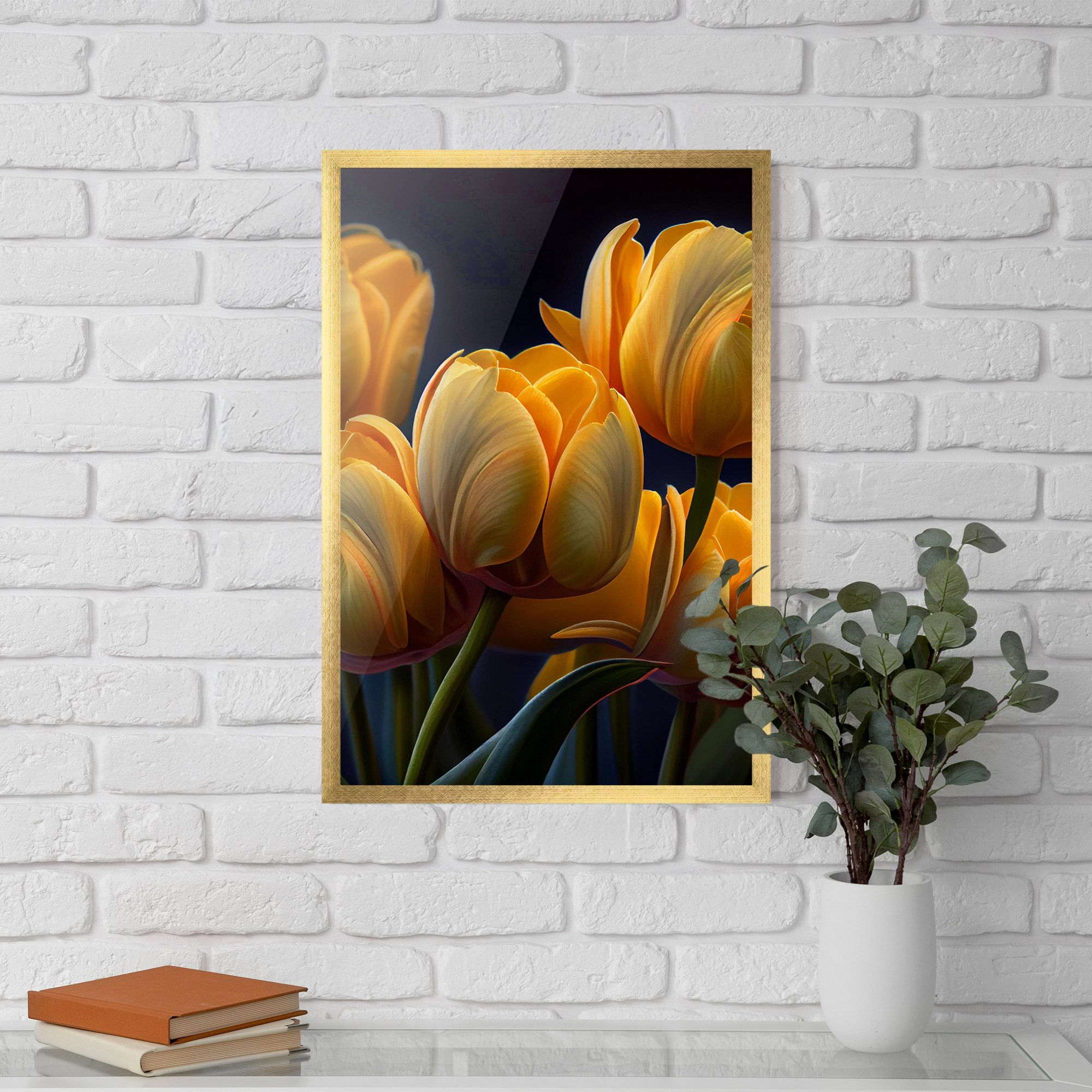 Pretty Yellow Tulips mockup 5