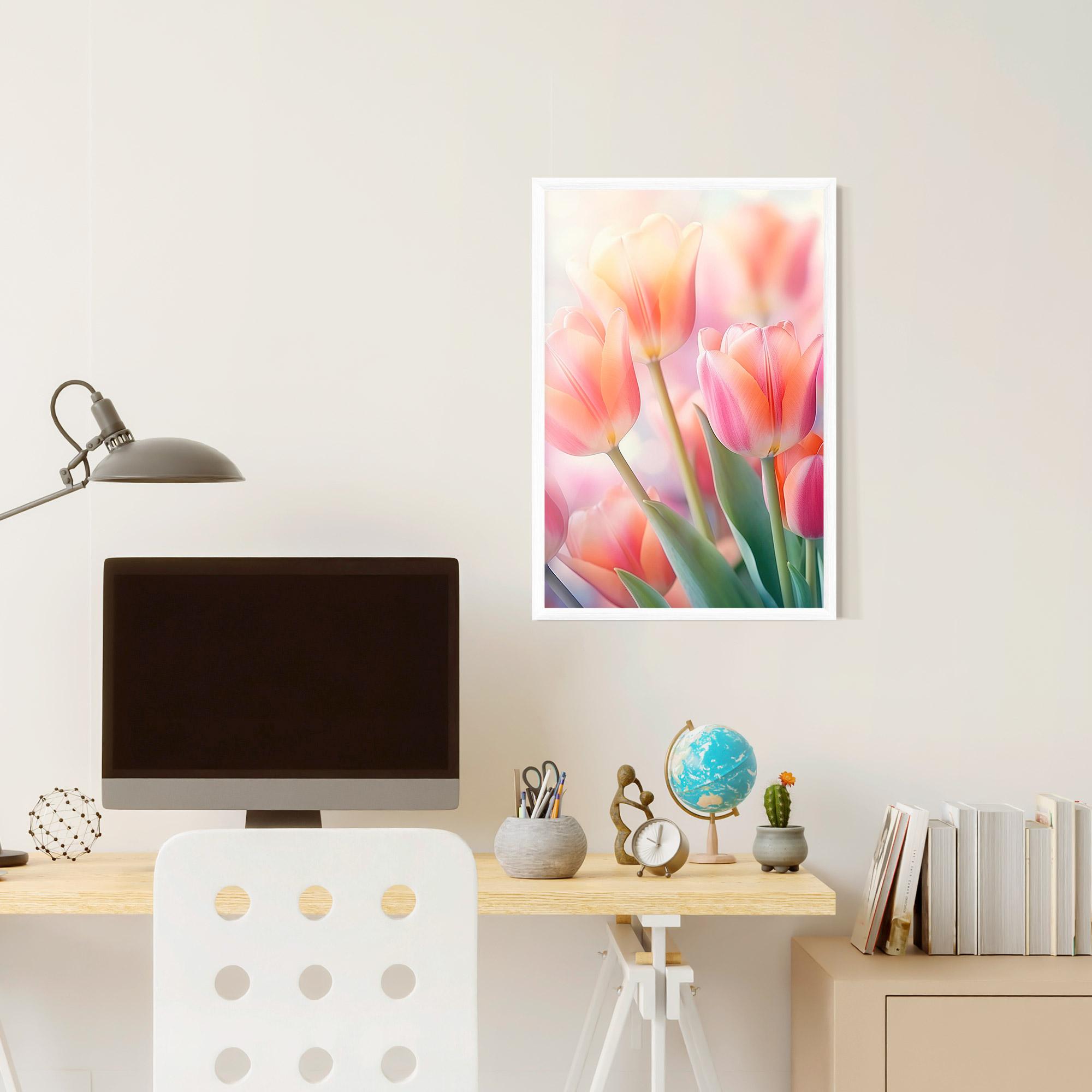 Keretezett Poszter Dreamy Tulips mockup 6
