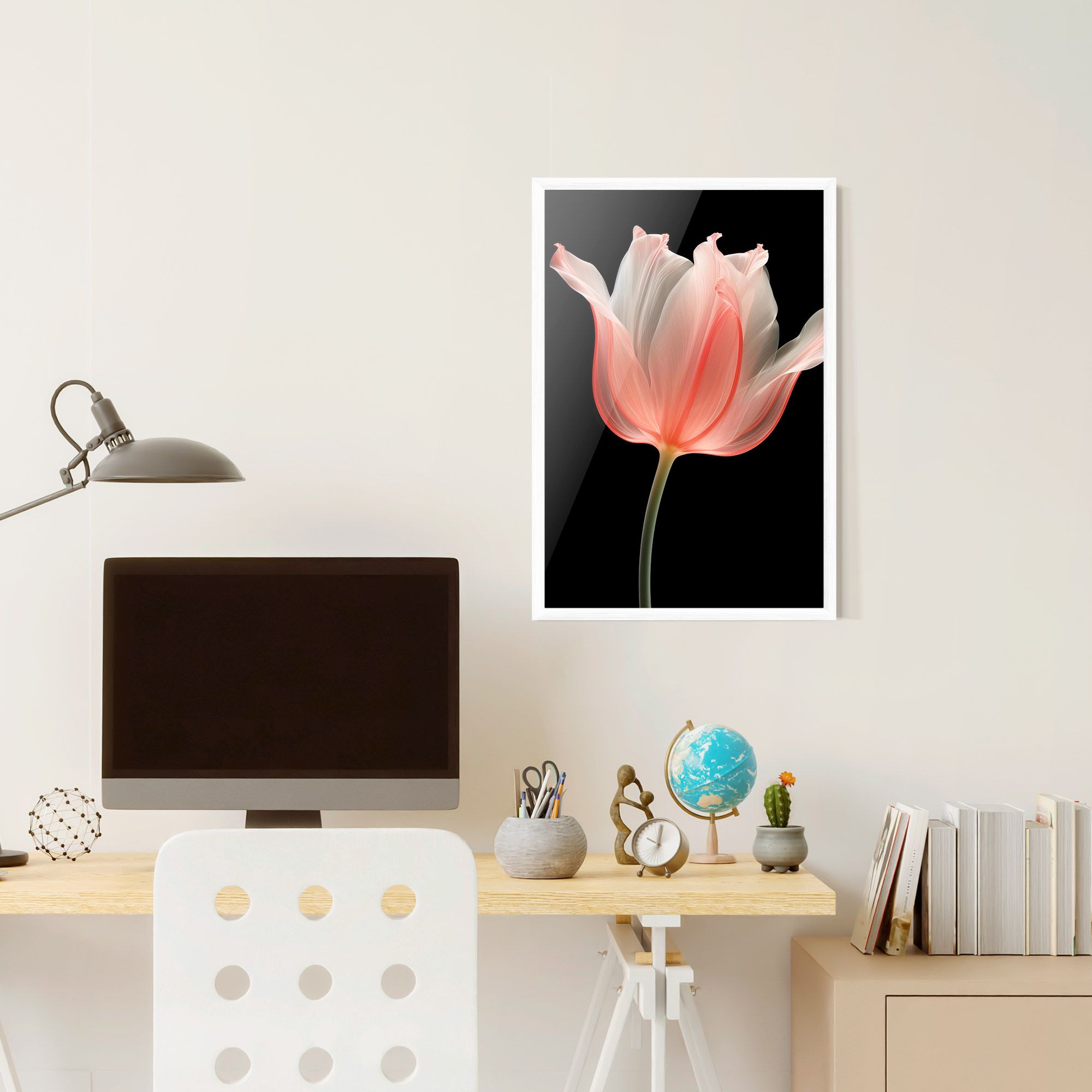 Pastel Pink Tulip mockup 6
