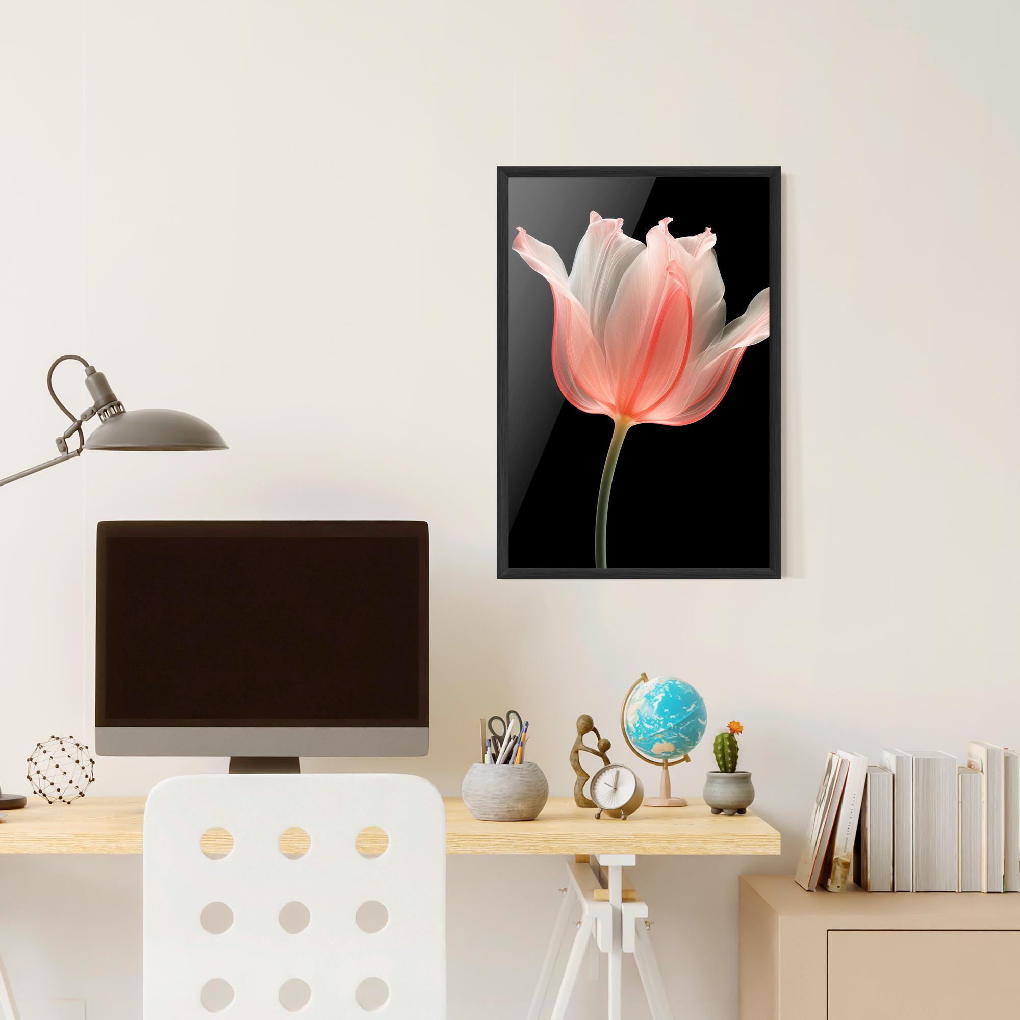 Keretezett Poszter Pastel Pink Tulip mockup 6
