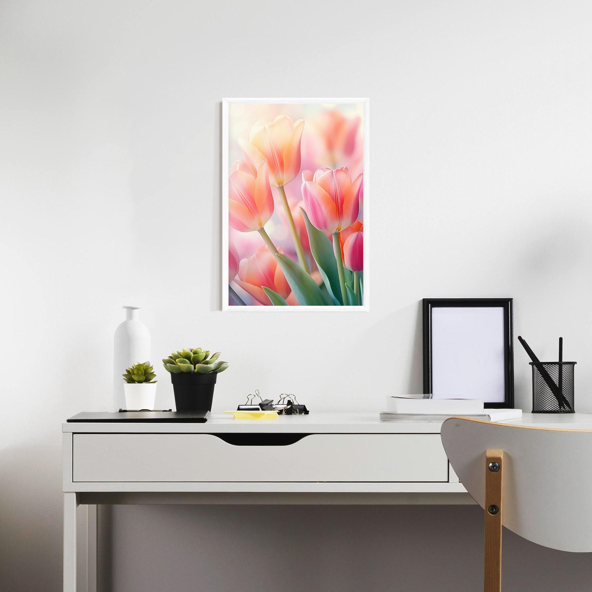 Keretezett Poszter Dreamy Tulips mockup 7