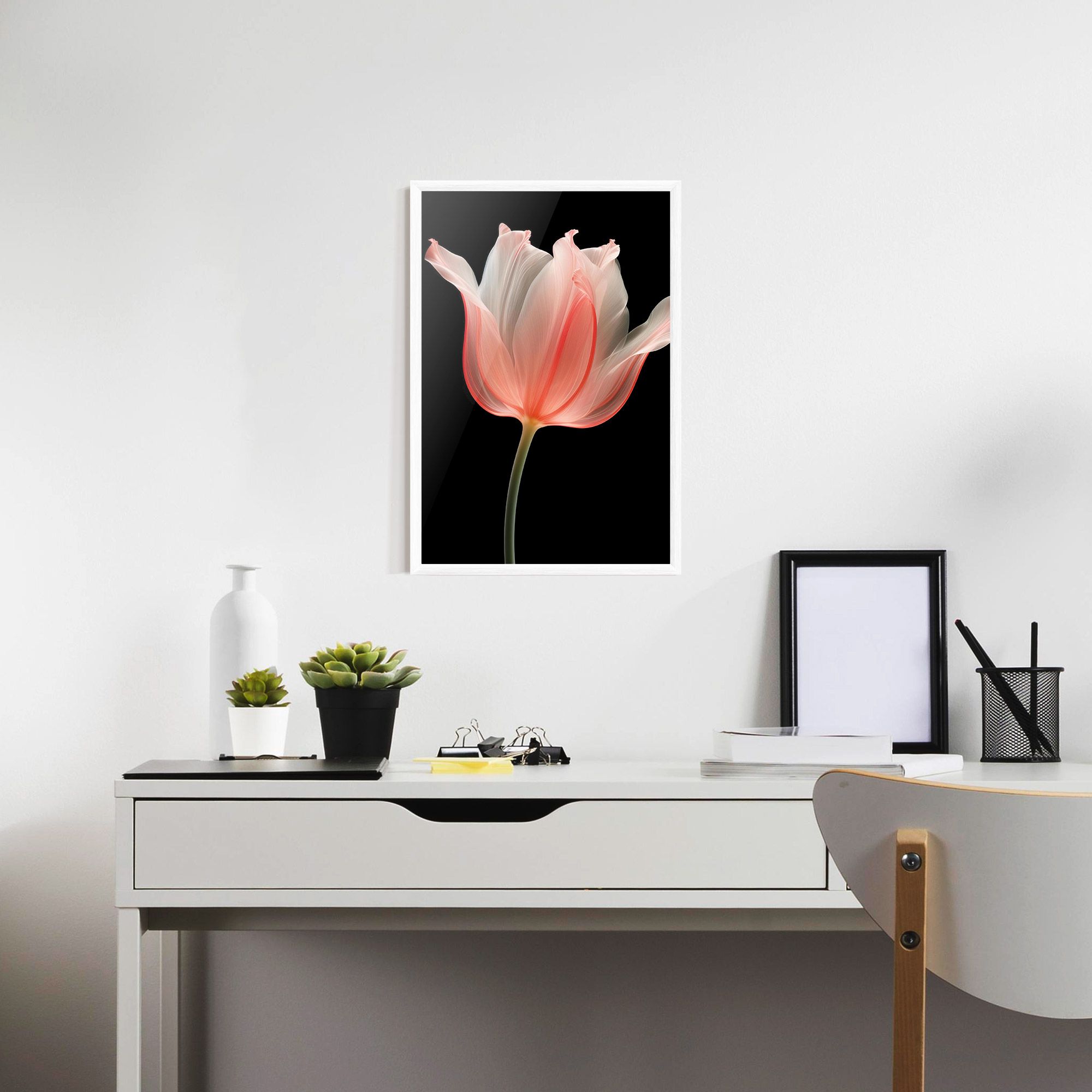 Pastel Pink Tulip mockup 7