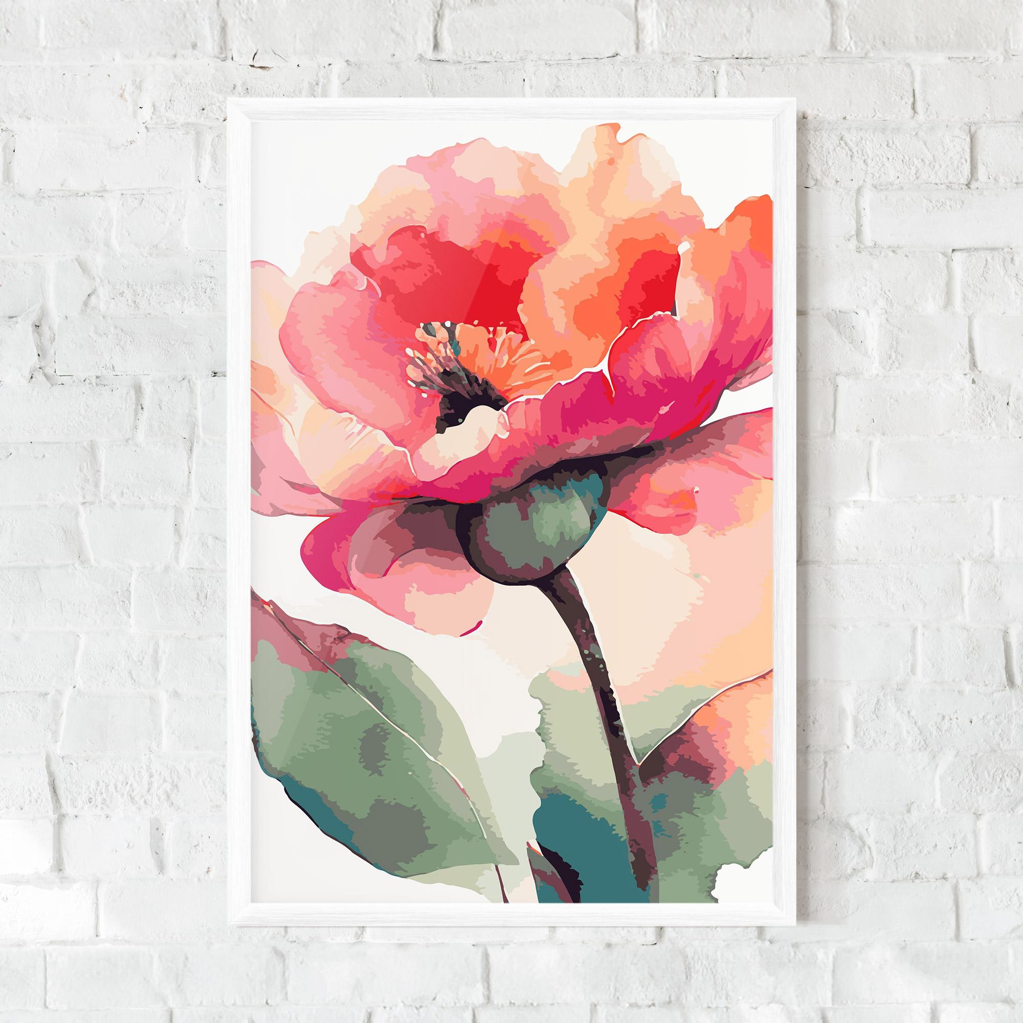 Keretezett Poszter Pastel Poppy mockup 0