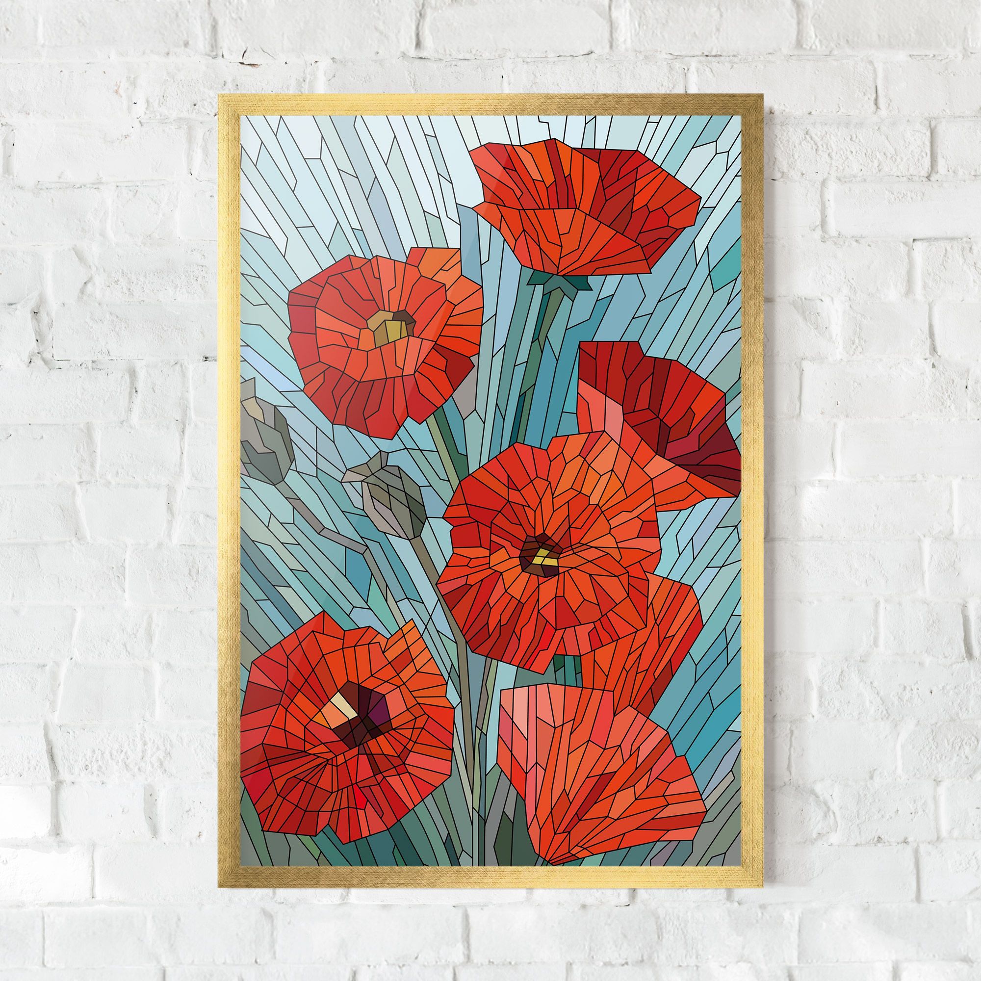 Blue Glass Poppy mockup 0
