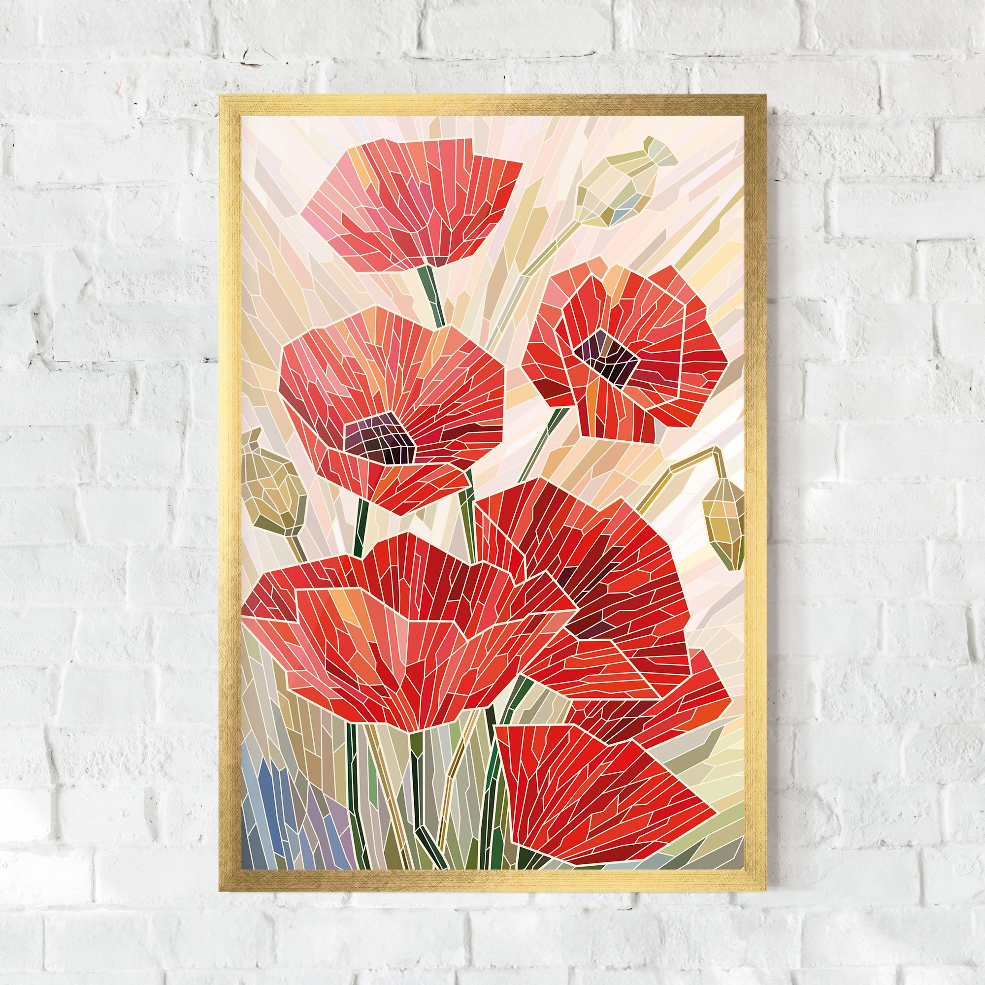 Poppy Stained Glass mockup 0