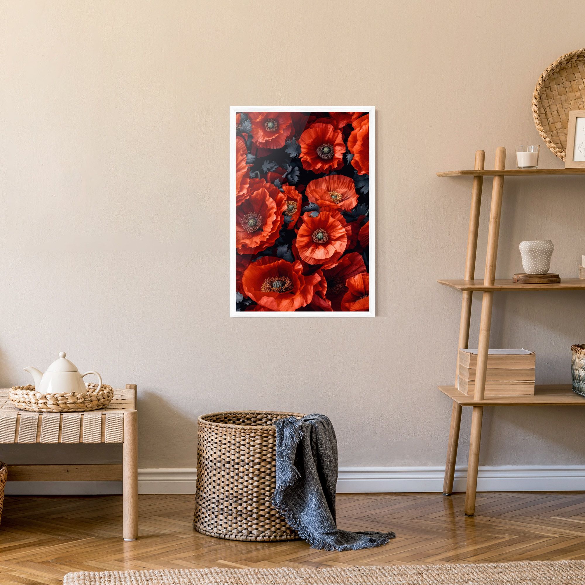 Black Red Poppies mockup 9