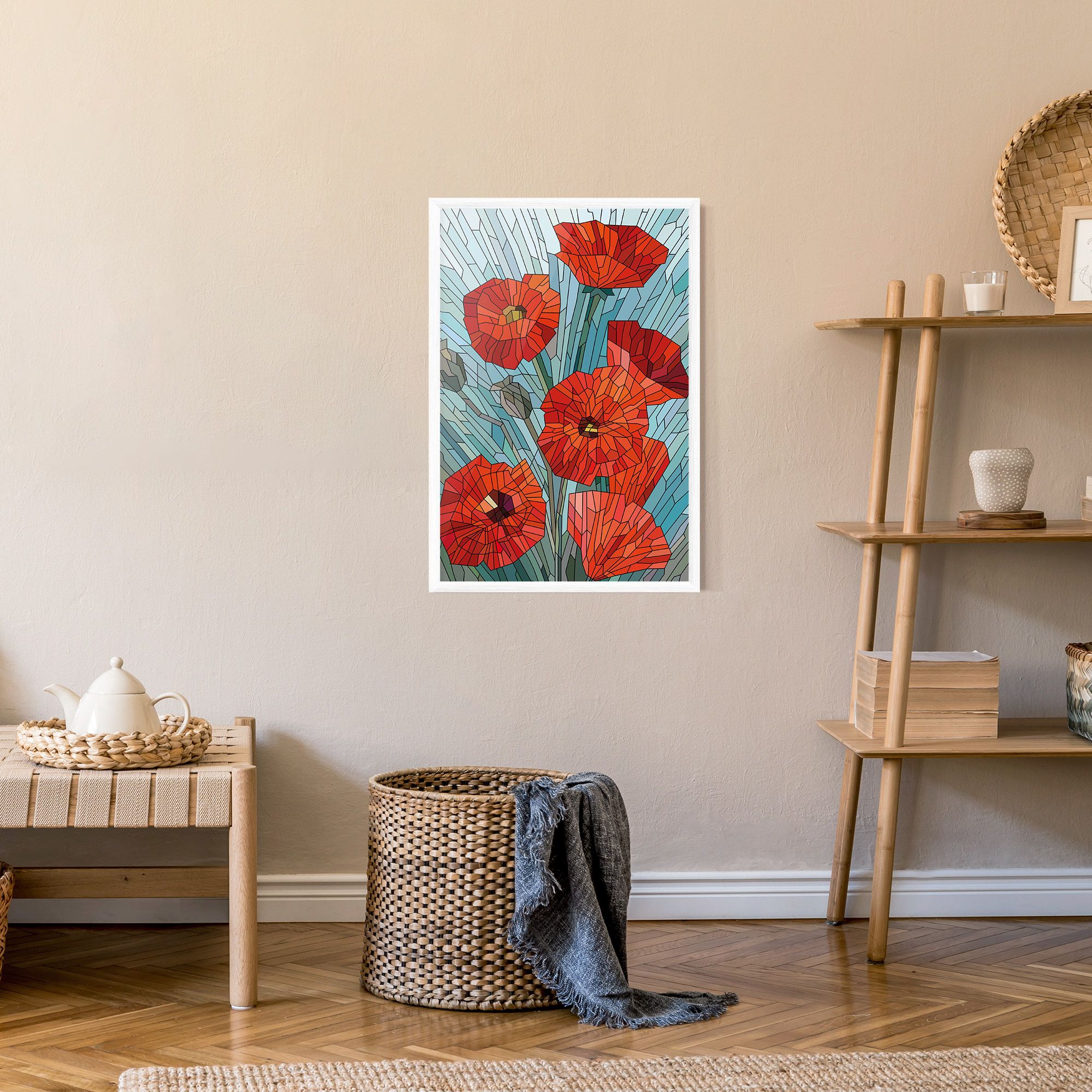 Blue Glass Poppy mockup 9