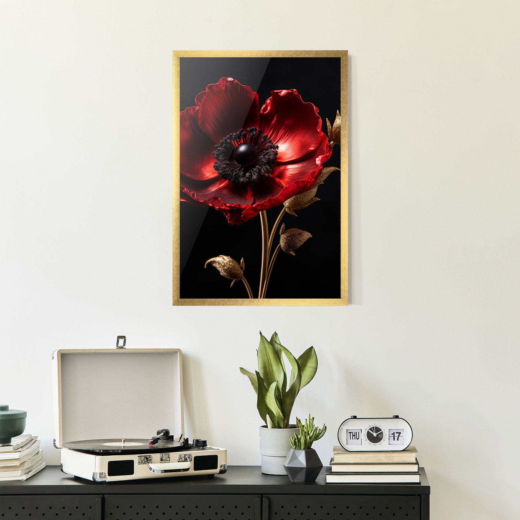 Dark Red Poppy mockup 2