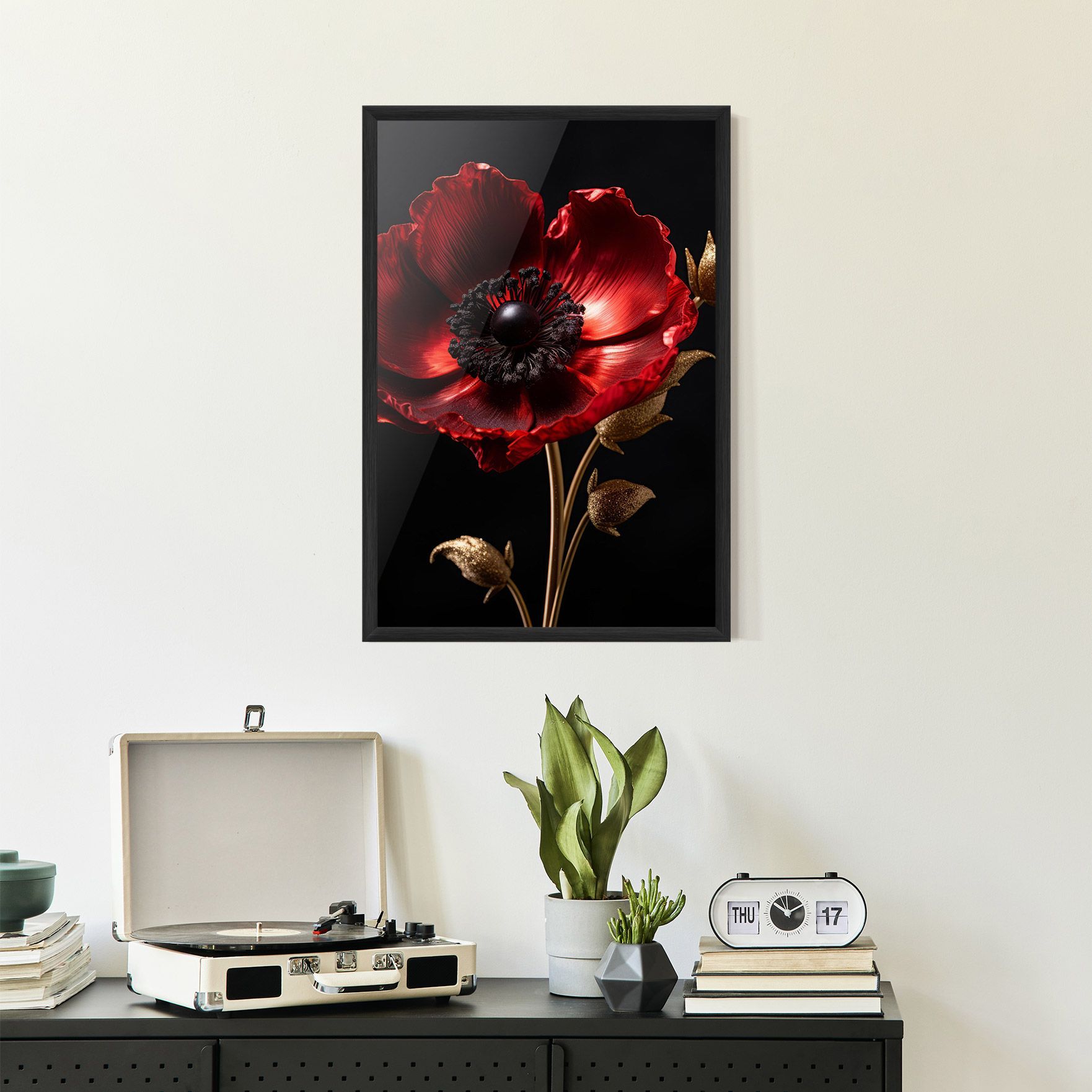 Dark Red Poppy mockup 2