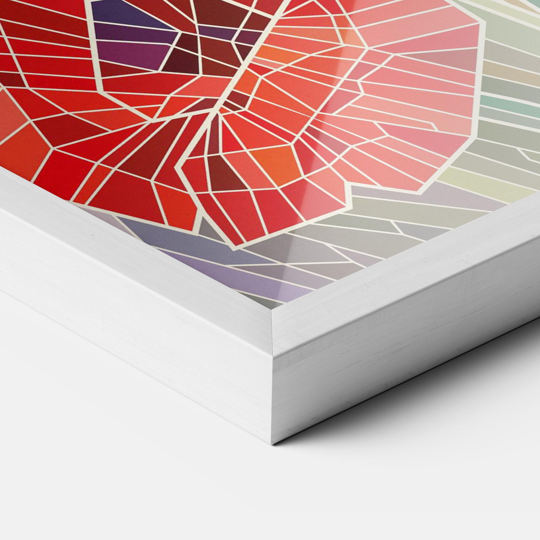 Keretezett Poszter Poppy Glass mockup 3