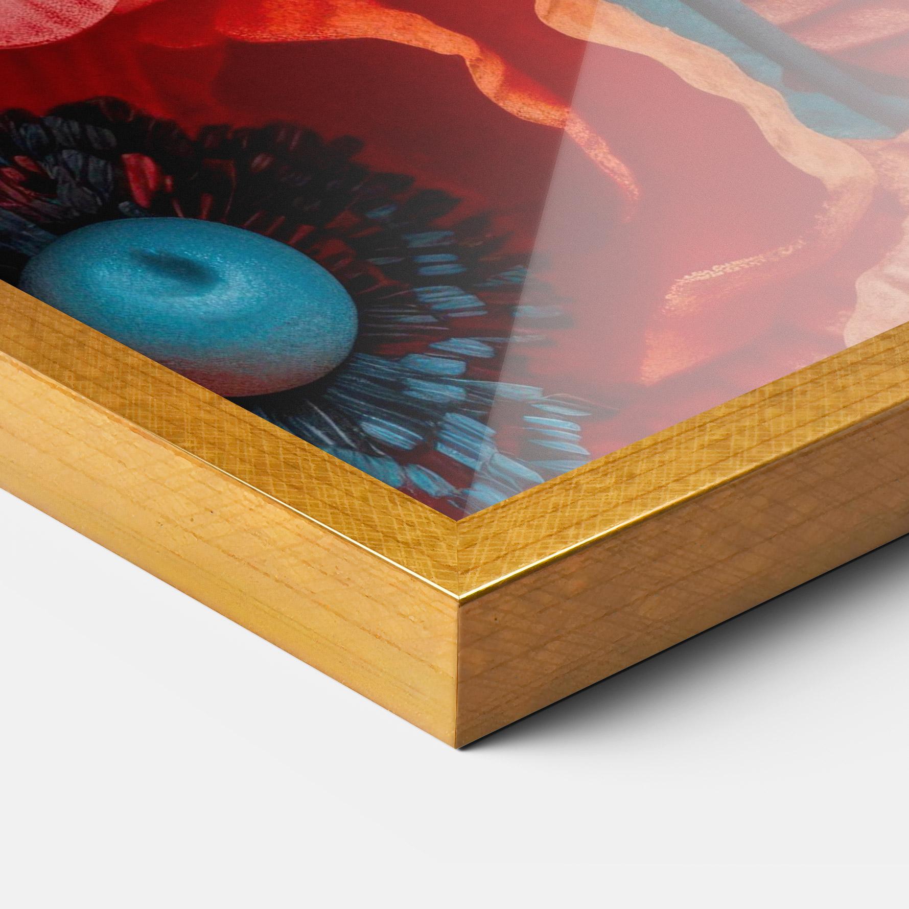 Keretezett Poszter Poppy Close Up mockup 3