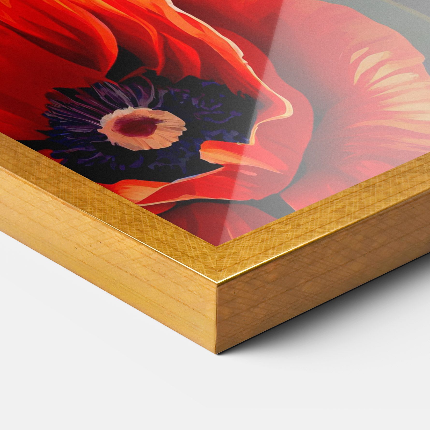 Pretty Poppy On Green mockup 3