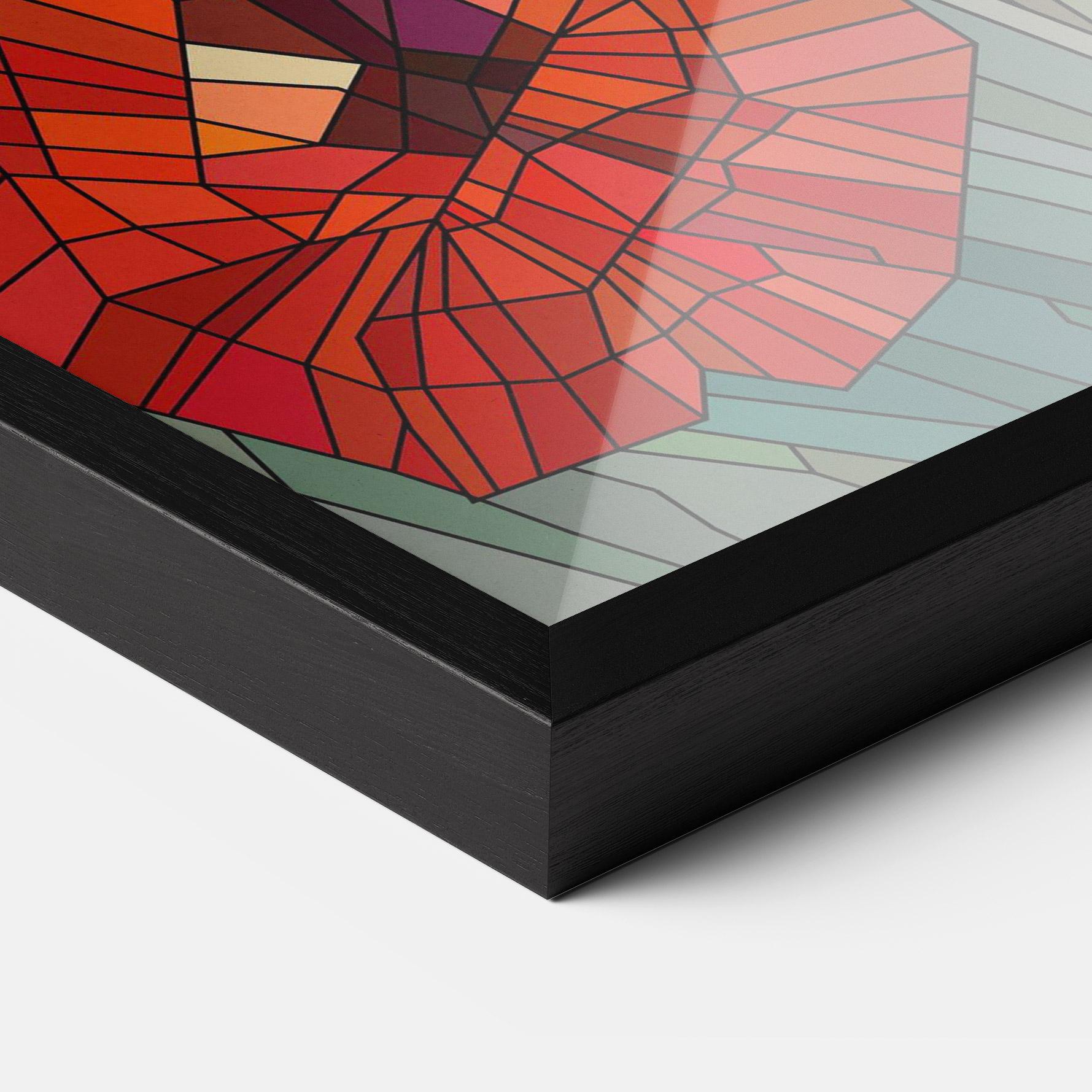 Keretezett Poszter Blue Glass Poppy mockup 3