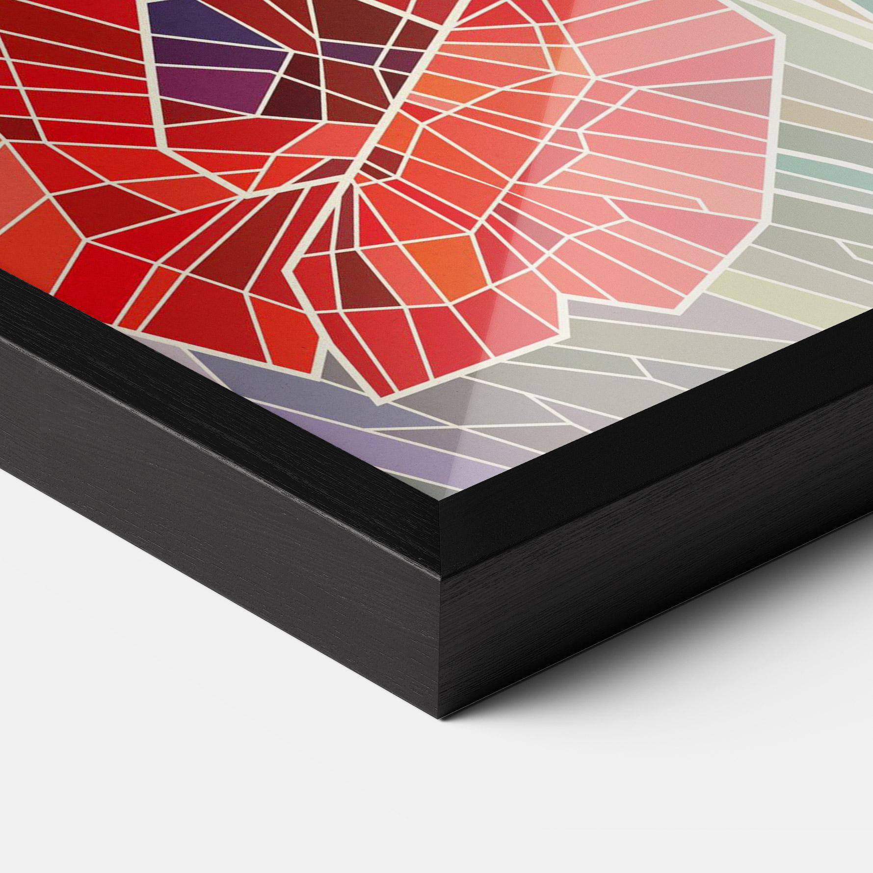 Keretezett Poszter Poppy Glass mockup 3