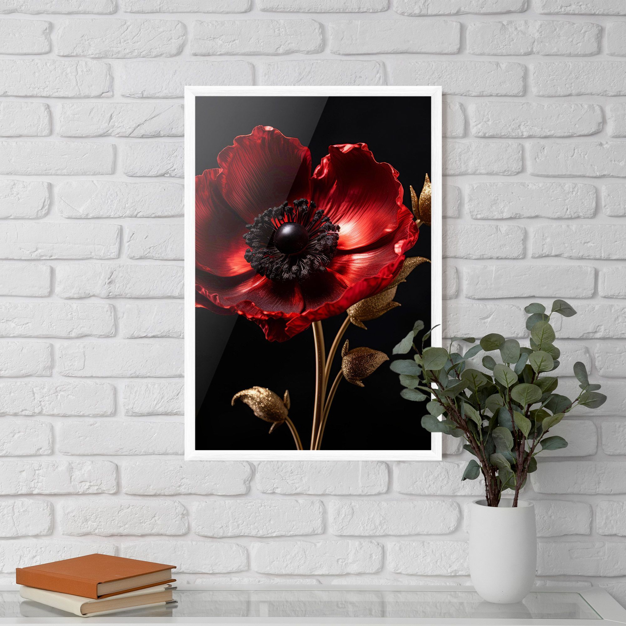 Dark Red Poppy mockup 5