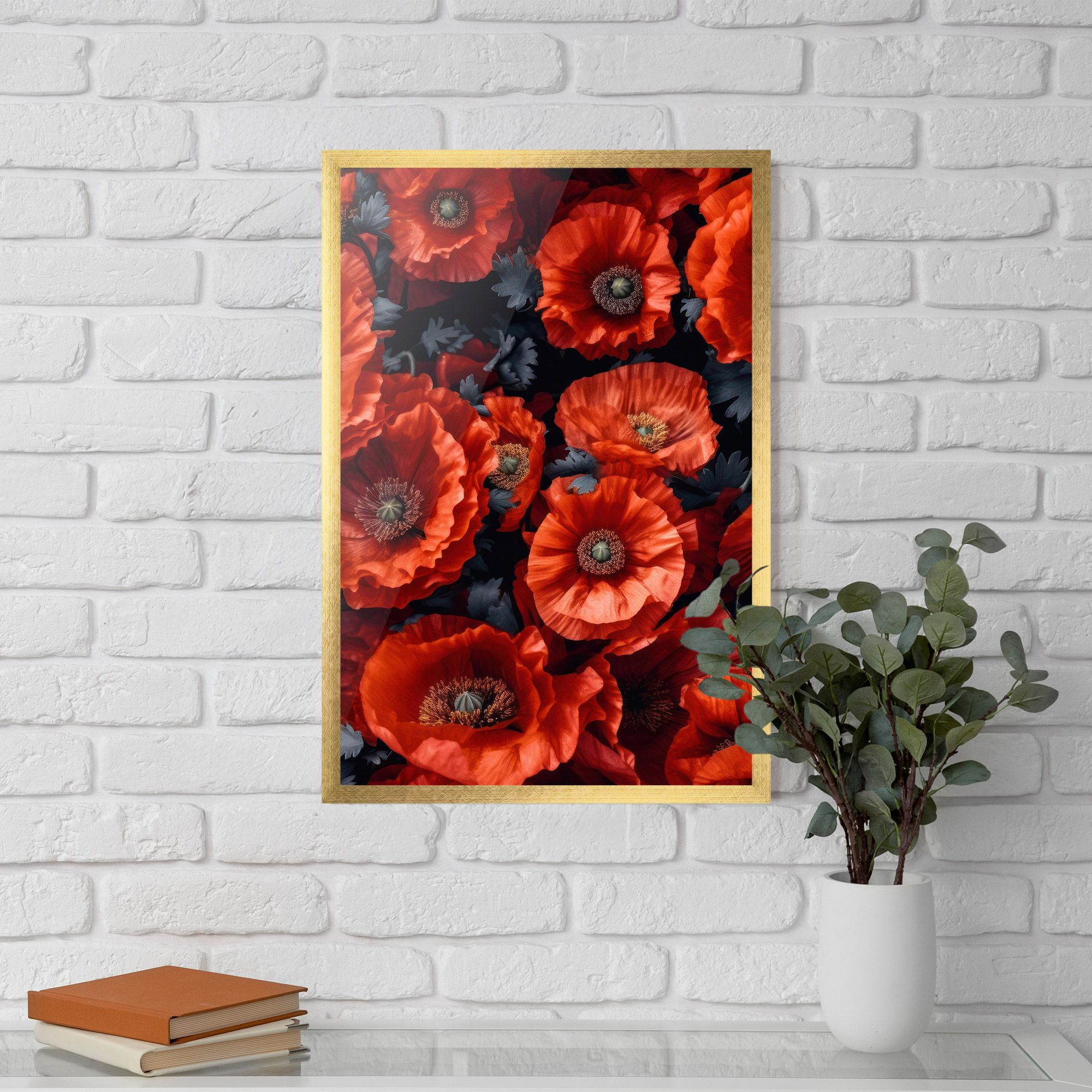 Black Red Poppies mockup 5