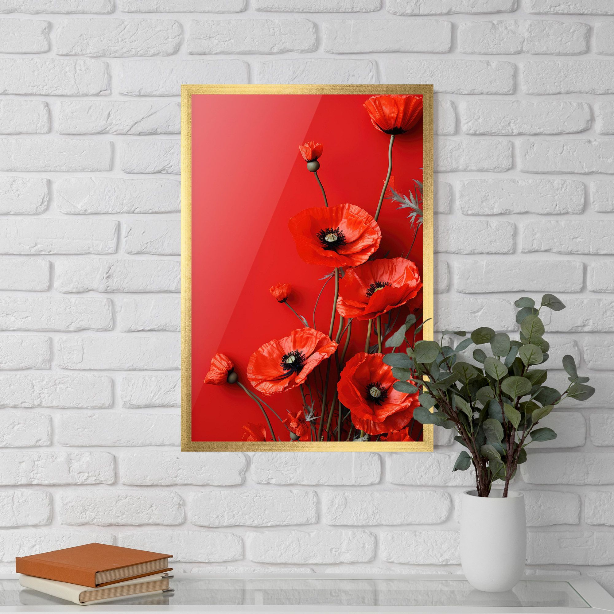 Poppies On The Table mockup 5