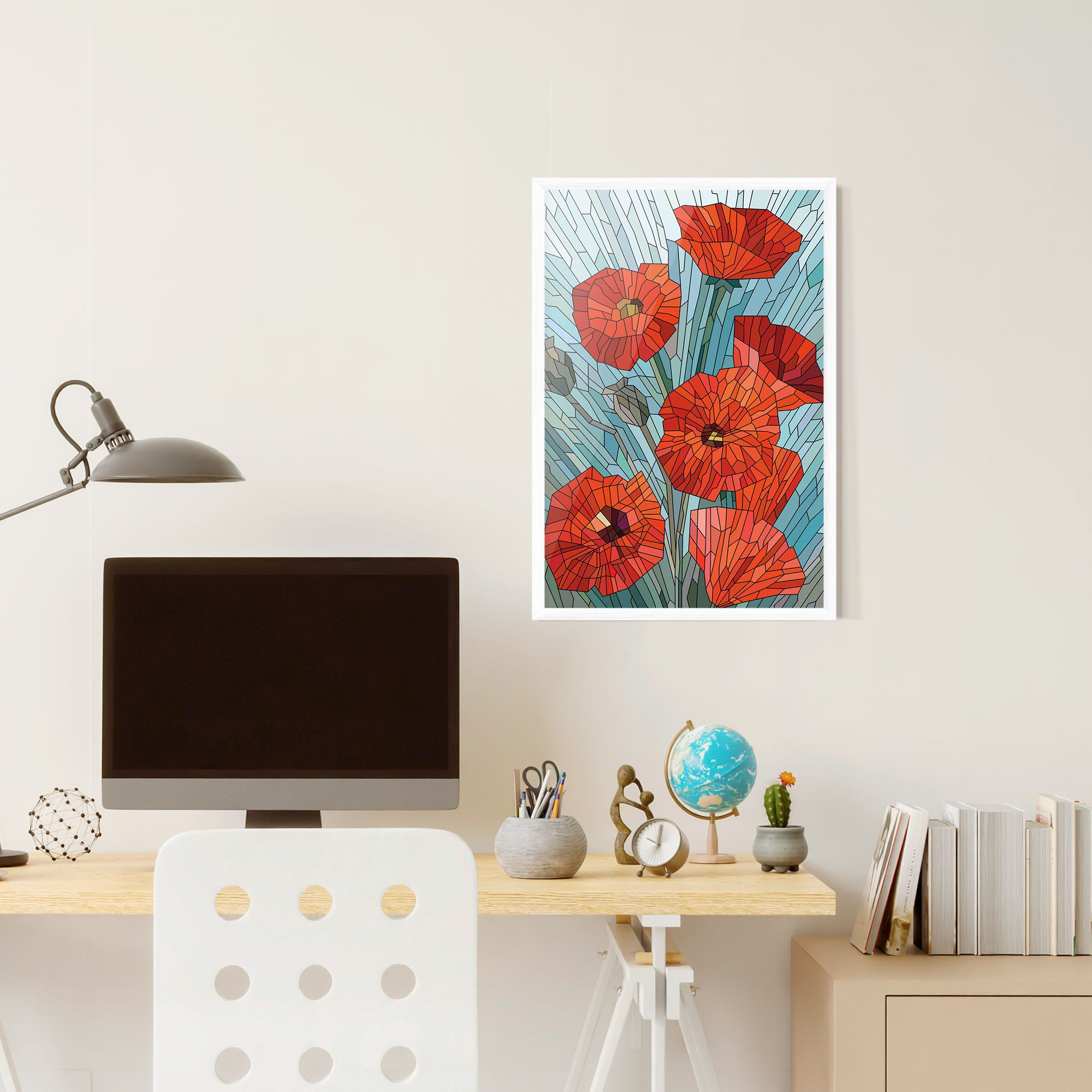 Blue Glass Poppy mockup 6