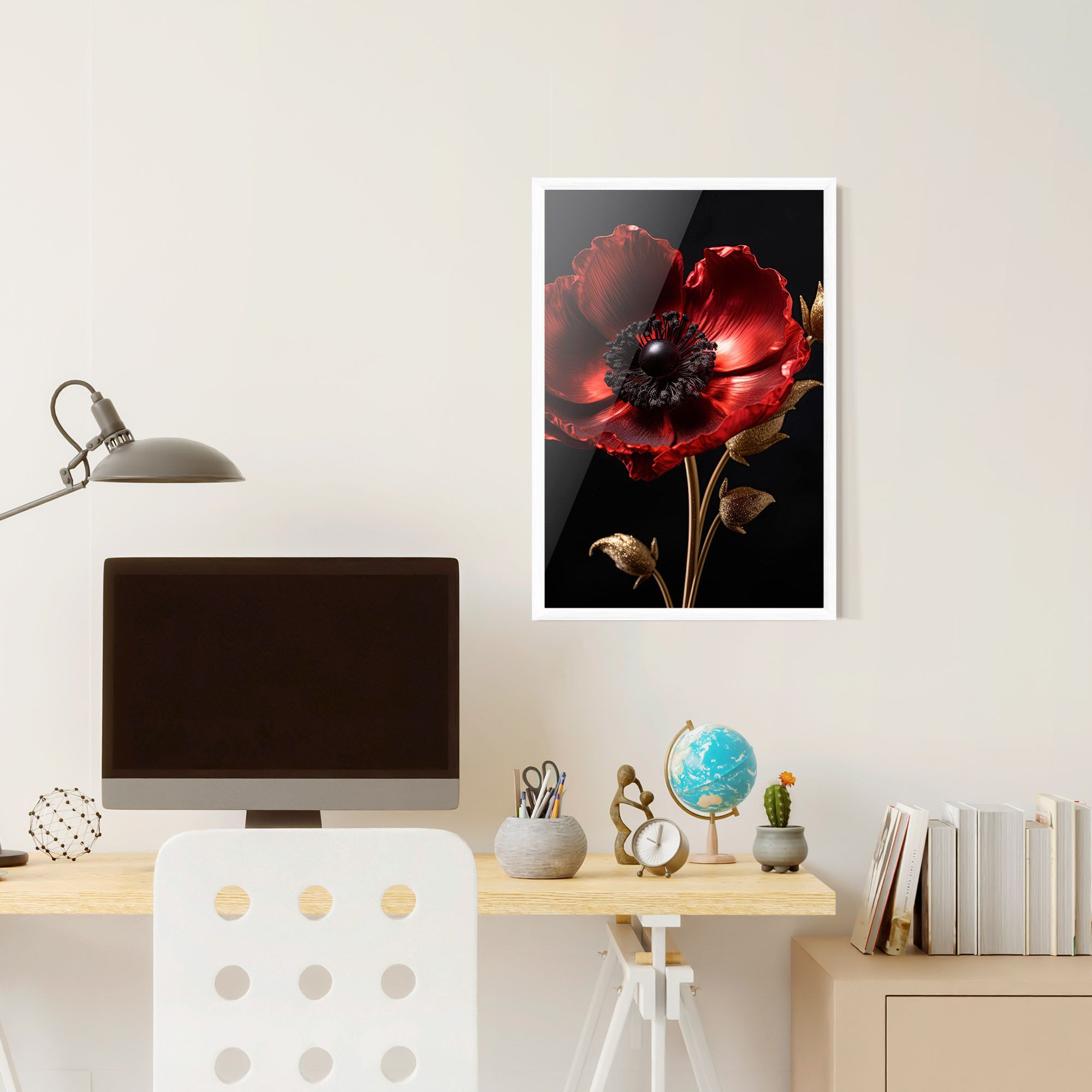 Dark Red Poppy mockup 6