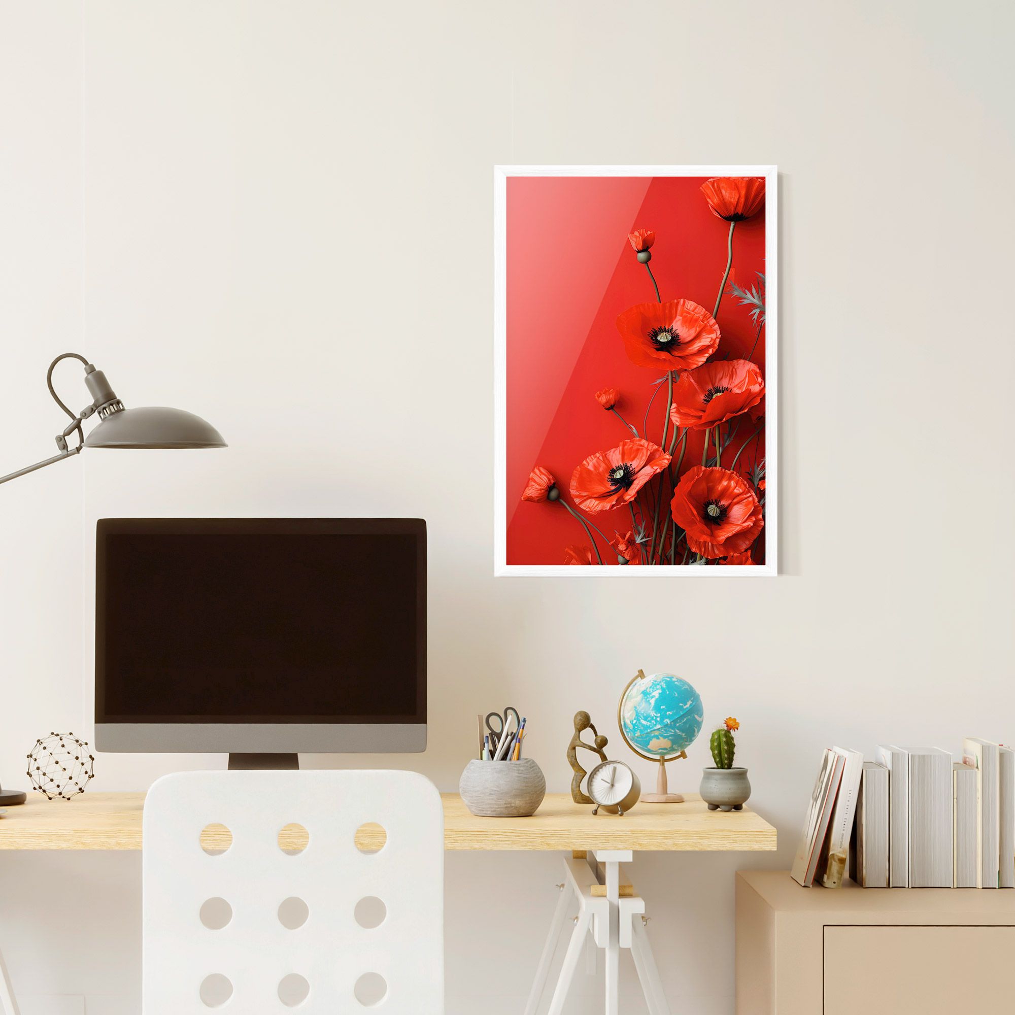Poppies On The Table mockup 6