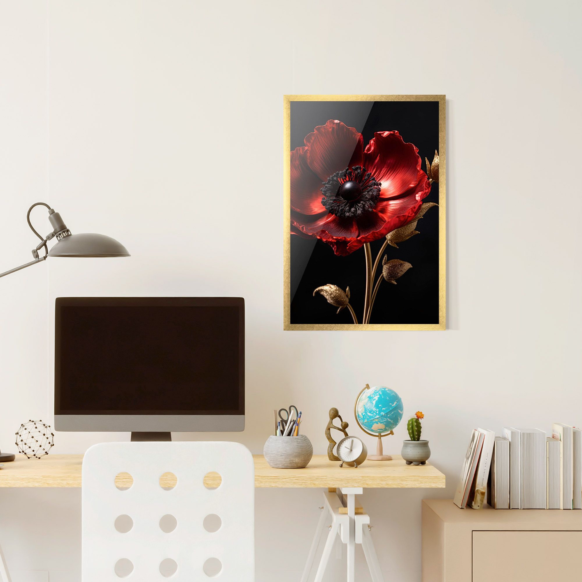 Dark Red Poppy mockup 6