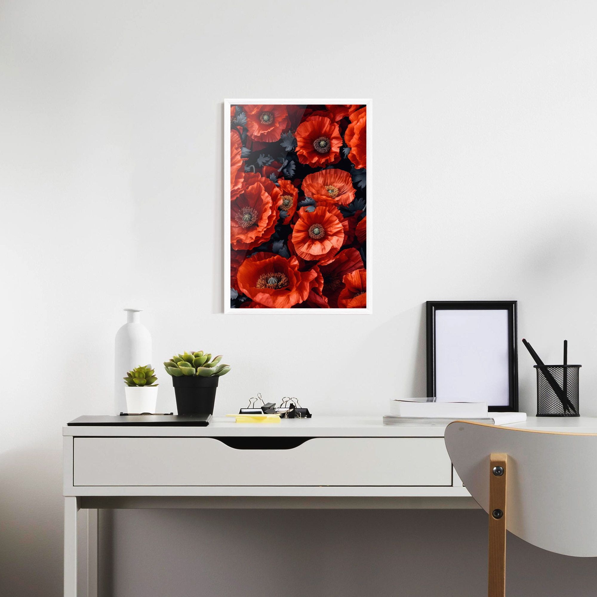 Black Red Poppies mockup 7