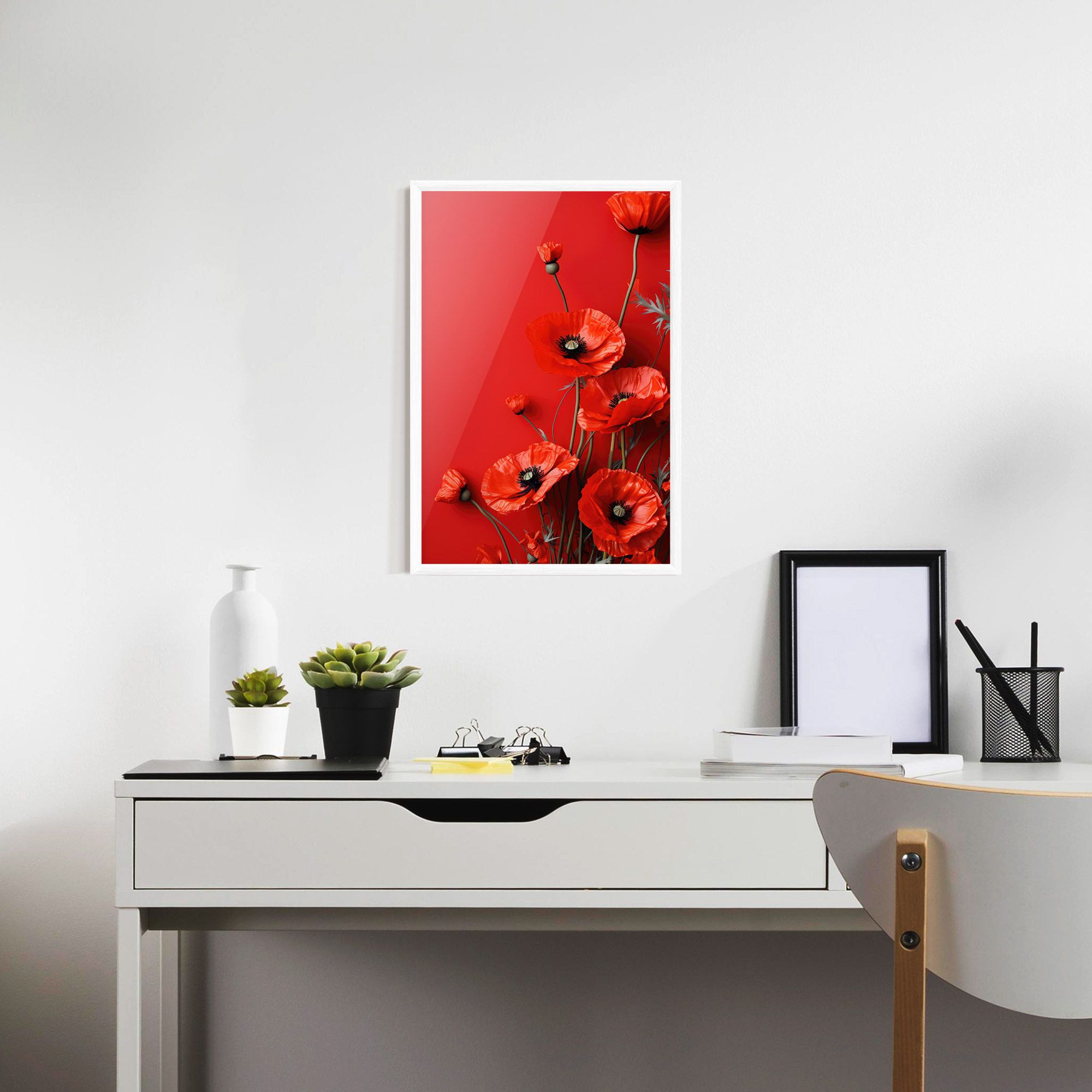 Poppies On The Table mockup 7