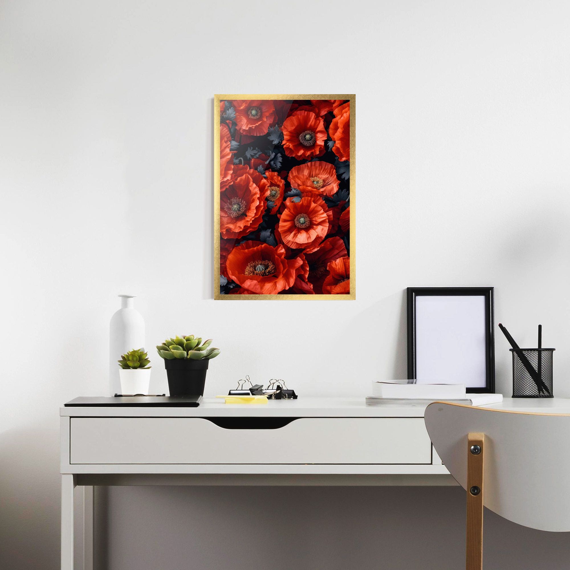 Black Red Poppies mockup 7