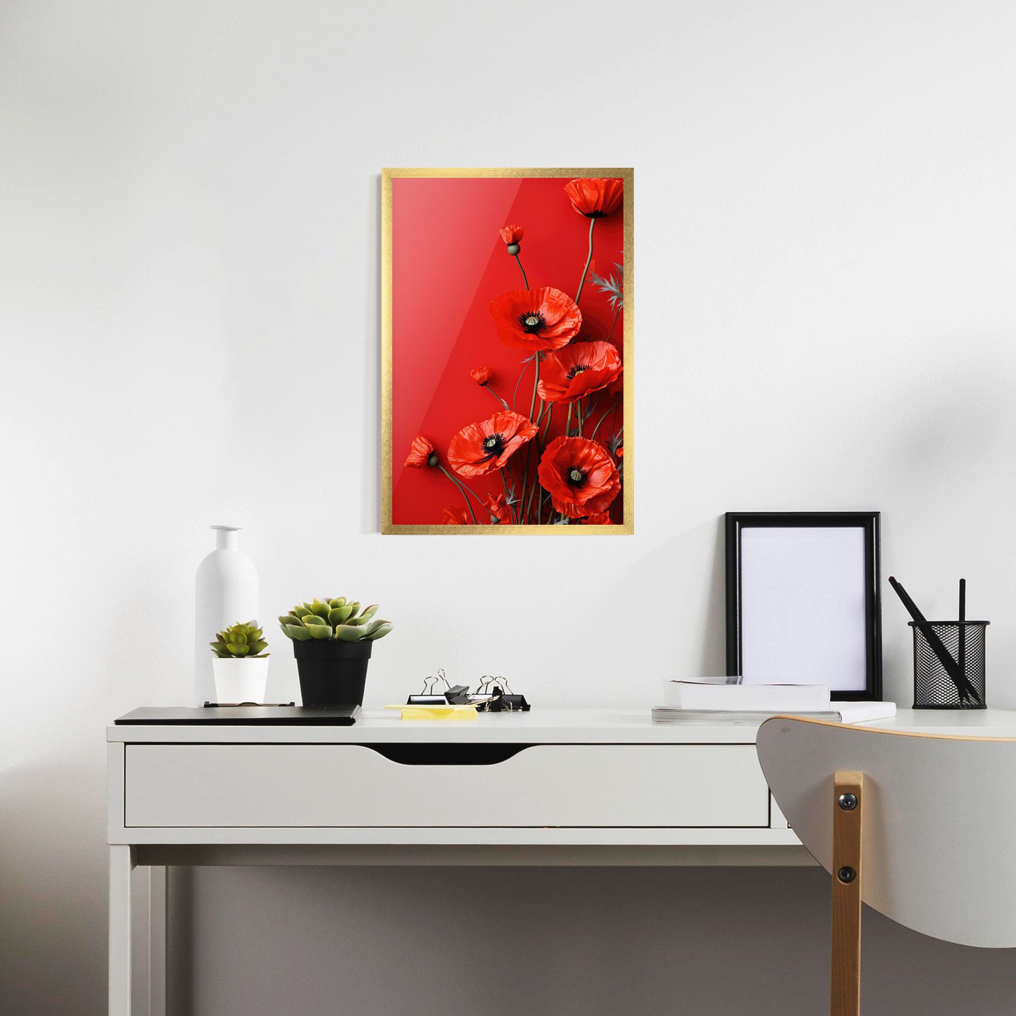 Poppies On The Table mockup 7