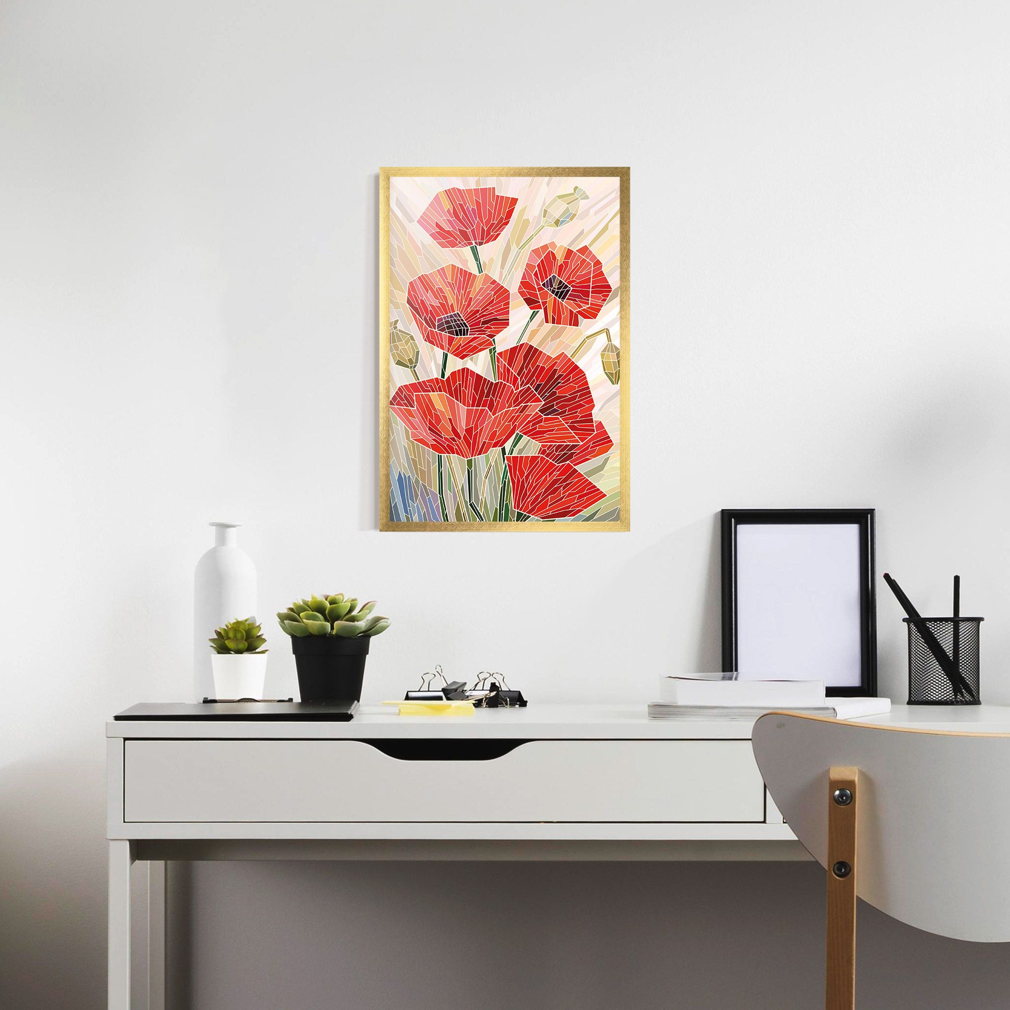Poppy Stained Glass mockup 7