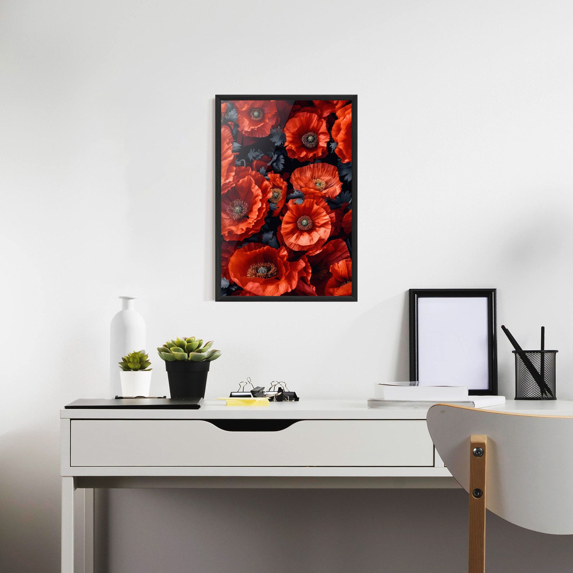 Black Red Poppies mockup 7