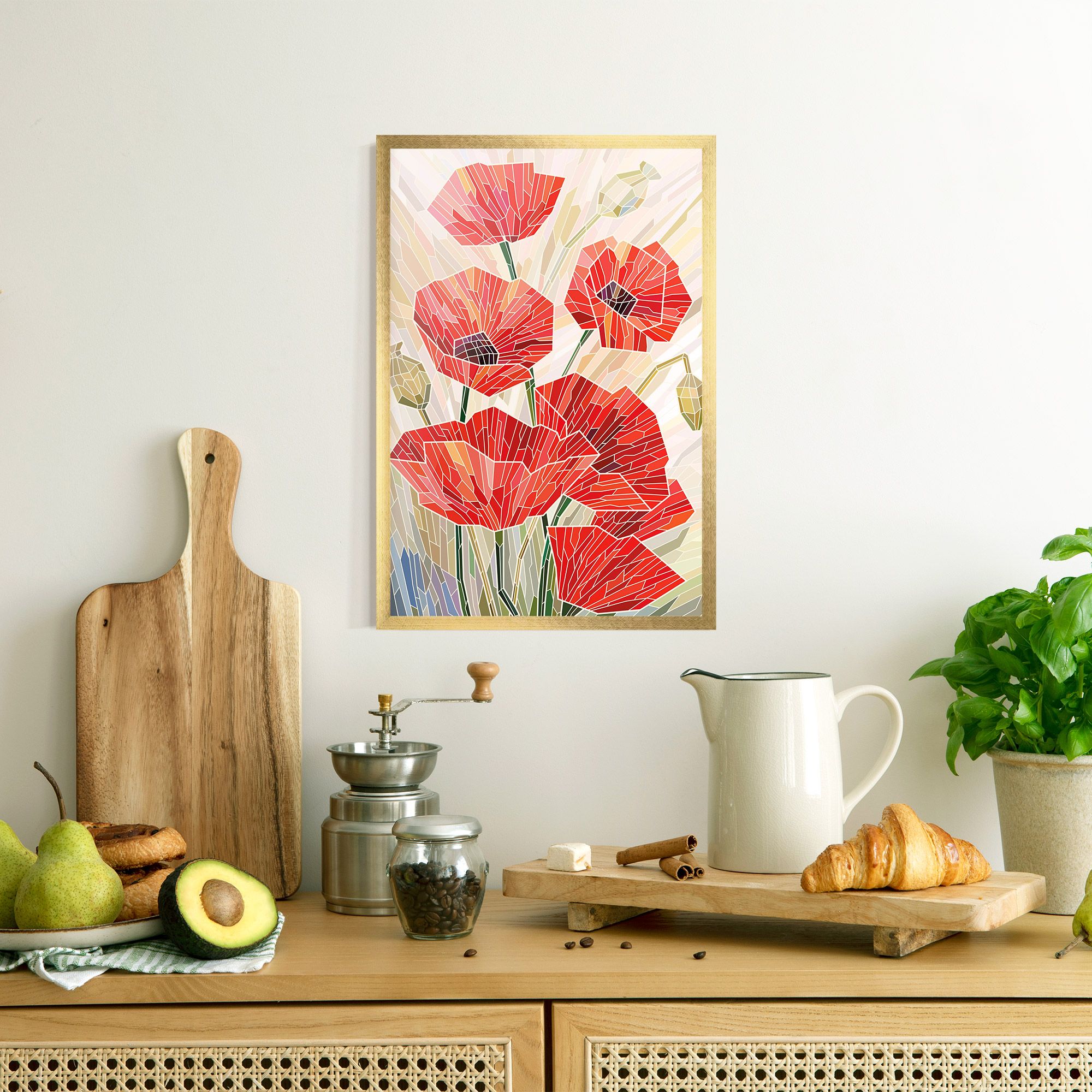 Poppy Stained Glass mockup 8